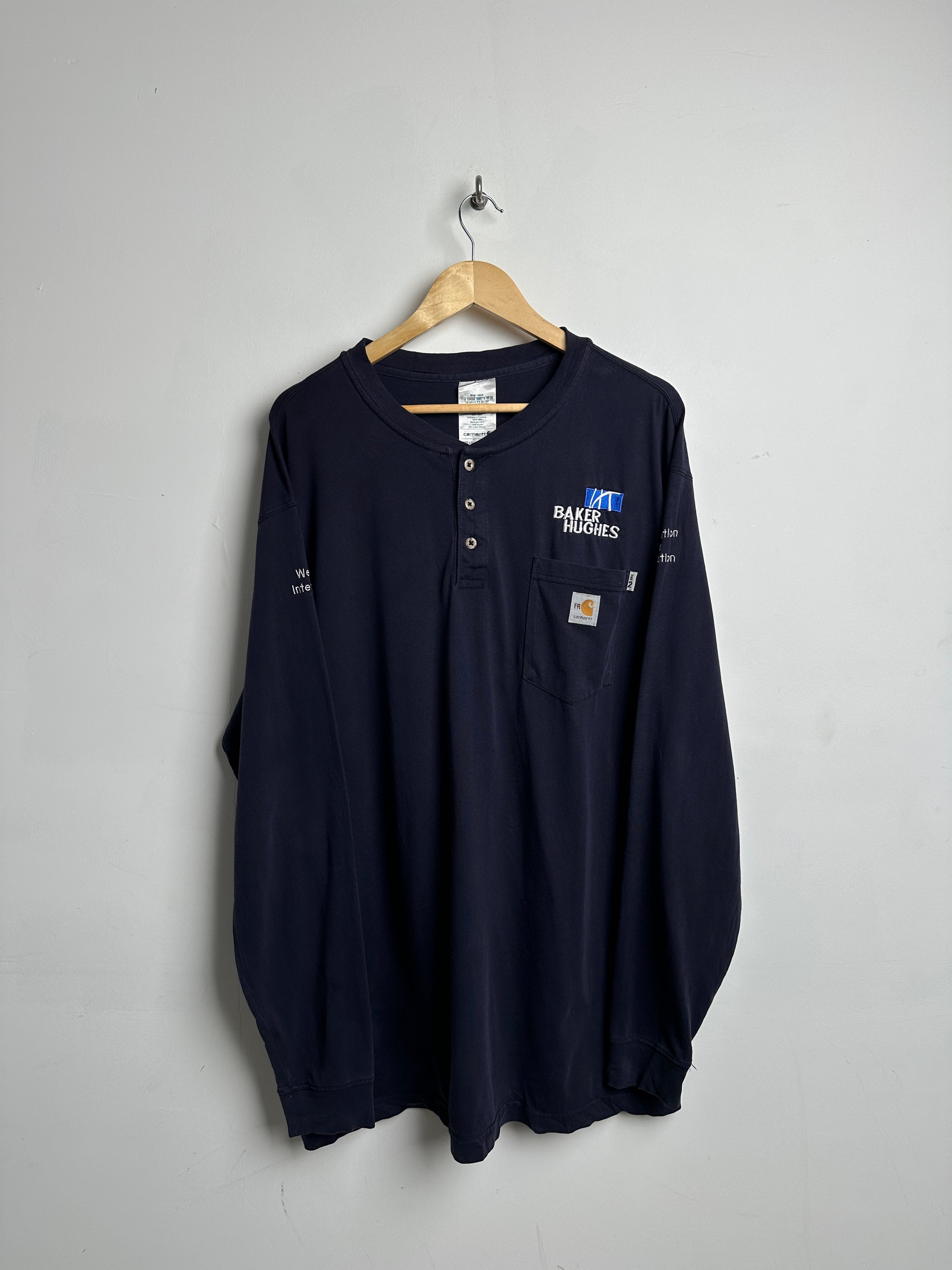 Carhartt Baker Hughes blue long sleeve - thrift.mt