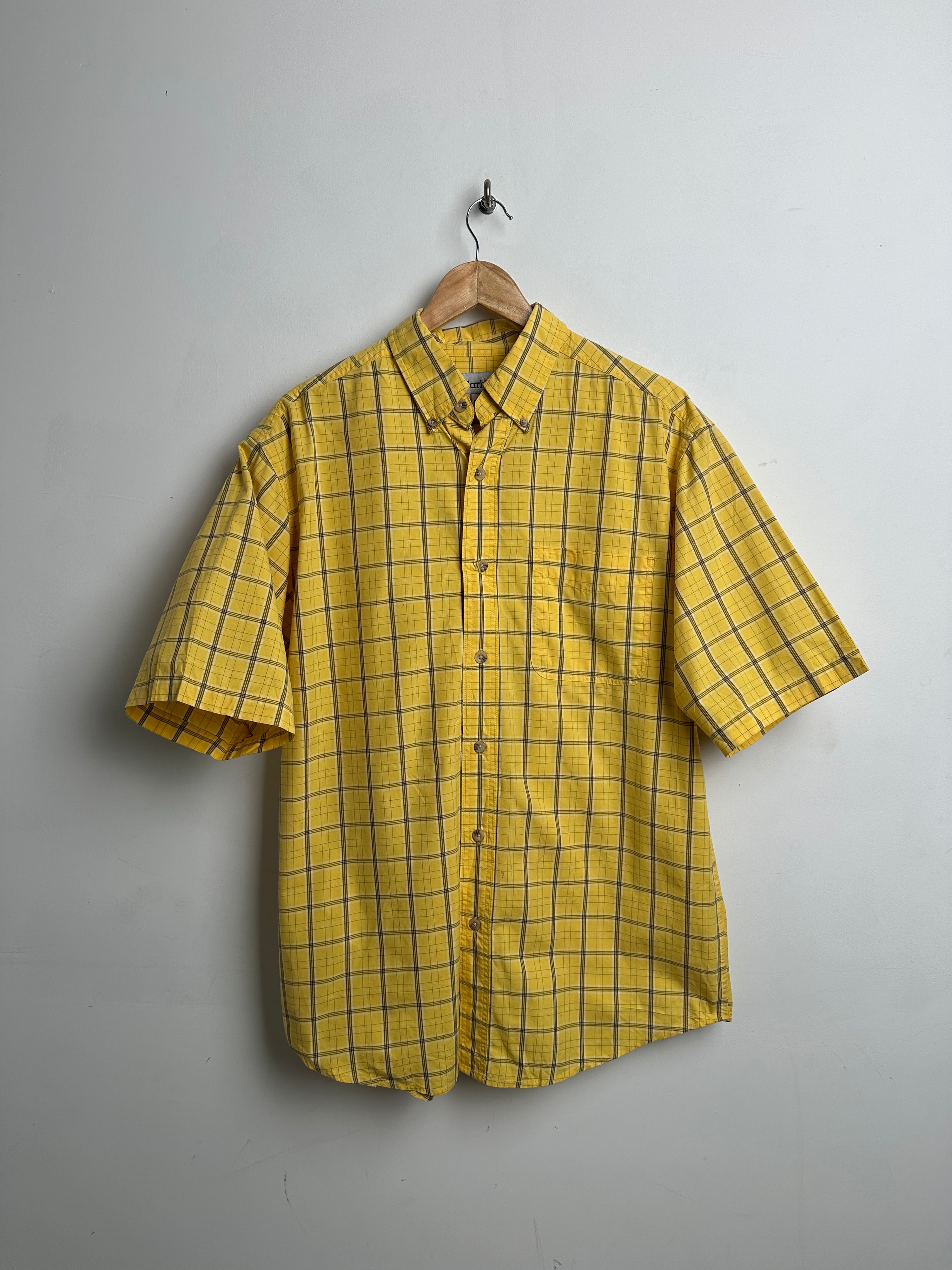 Carhartt button up yellow tee - thrift.mt