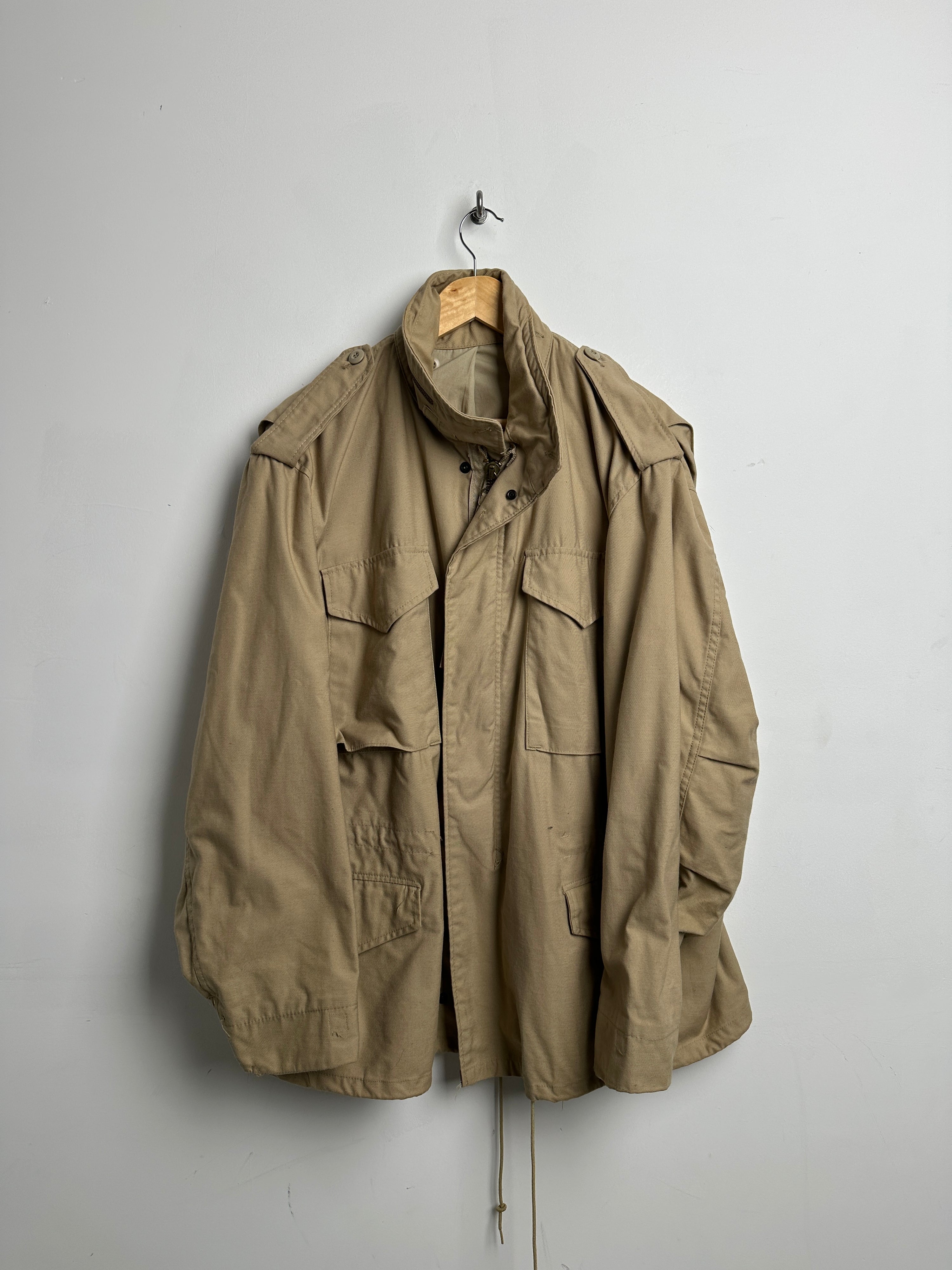 ALPHA INDUSTRIES beige coat - thrift.mt