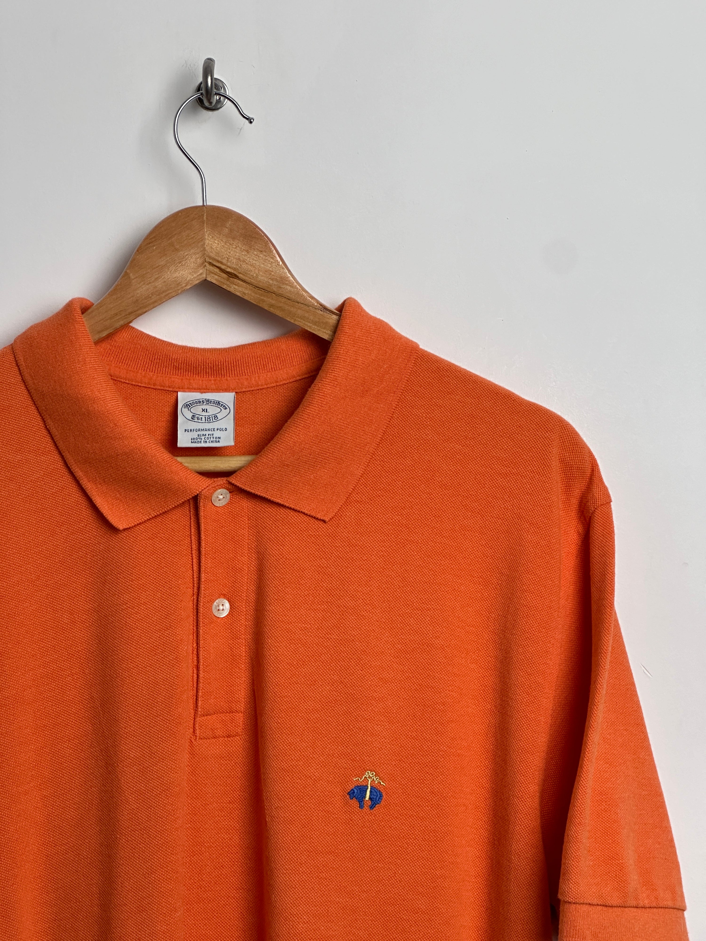 Aroors Brothers Vintage polo shirt in orange - thrift.mt