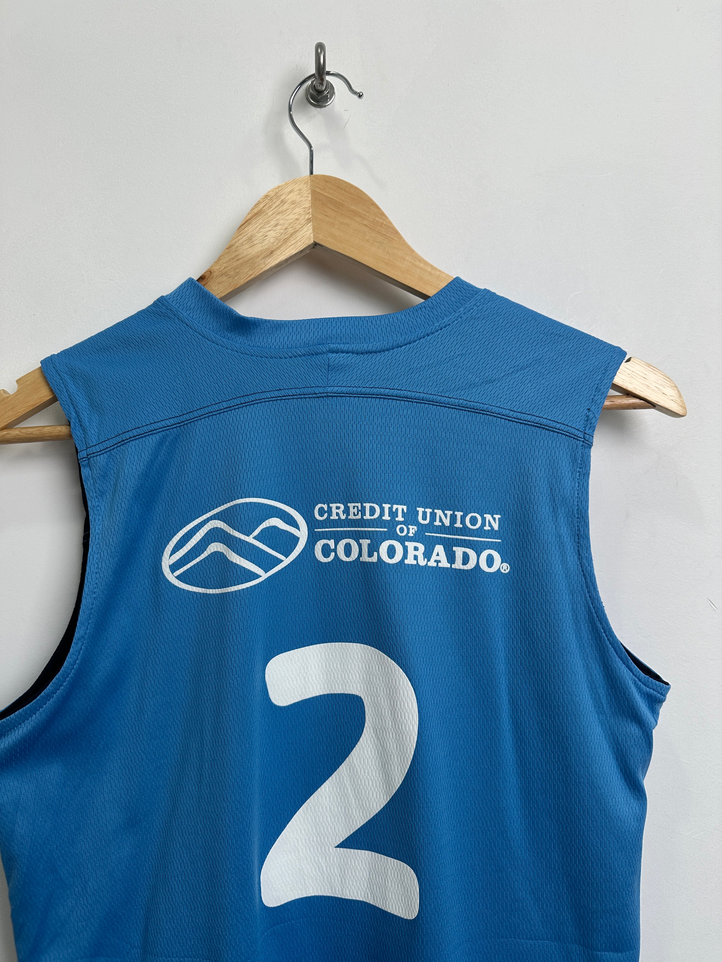 Credit Union of Colorado tank jersey in blue - thrift.mt