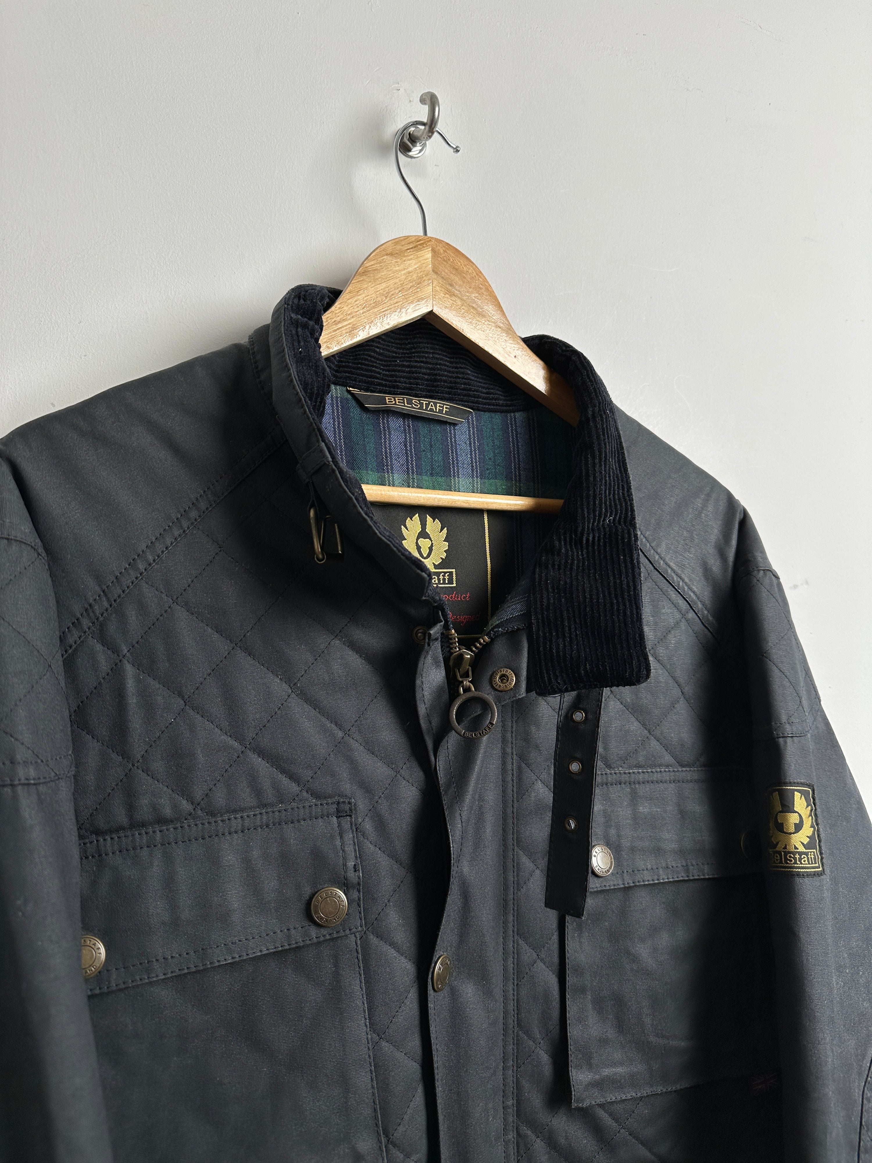 Belstaff waxed jacket in blue