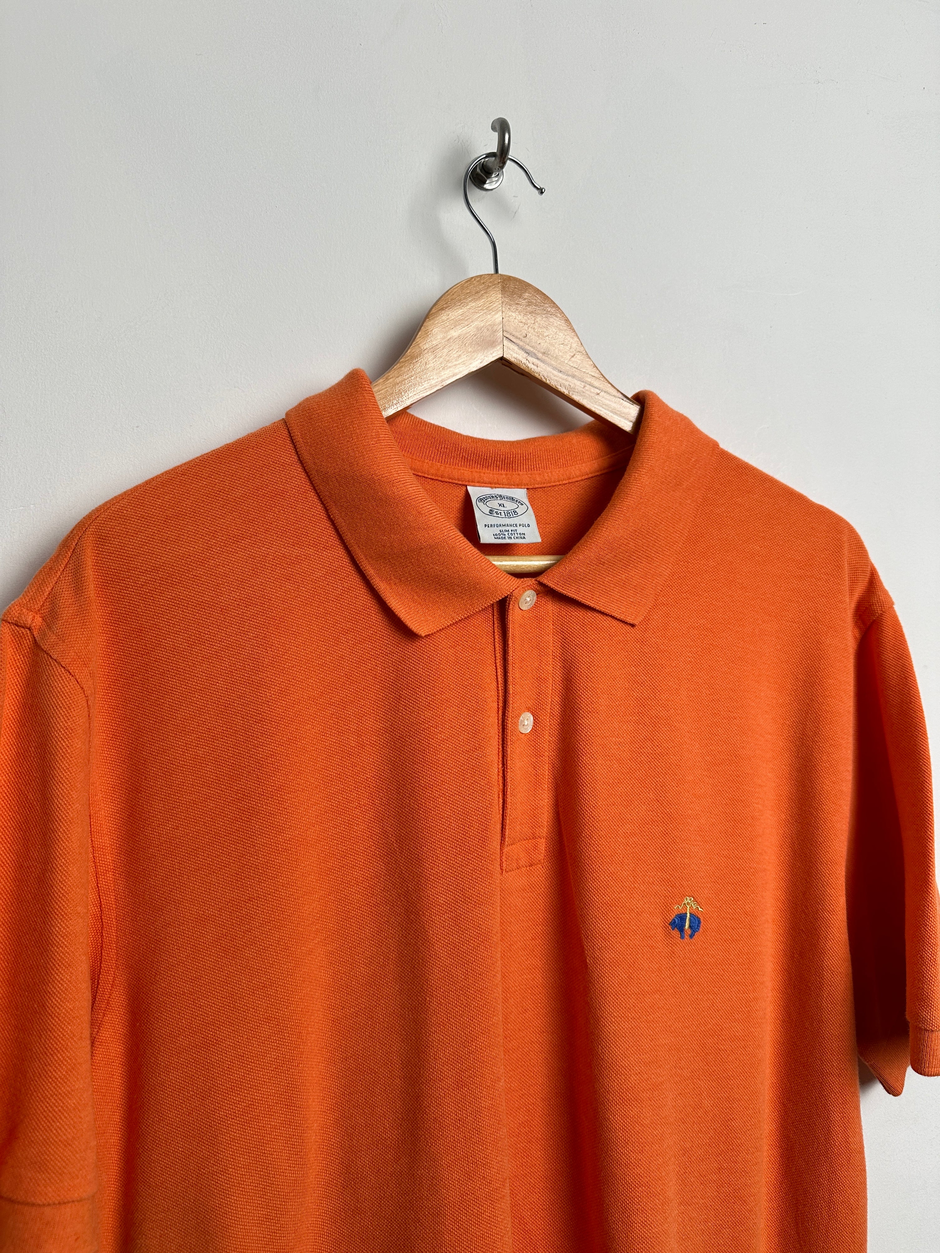 Aroors Brothers Vintage polo shirt in orange - thrift.mt