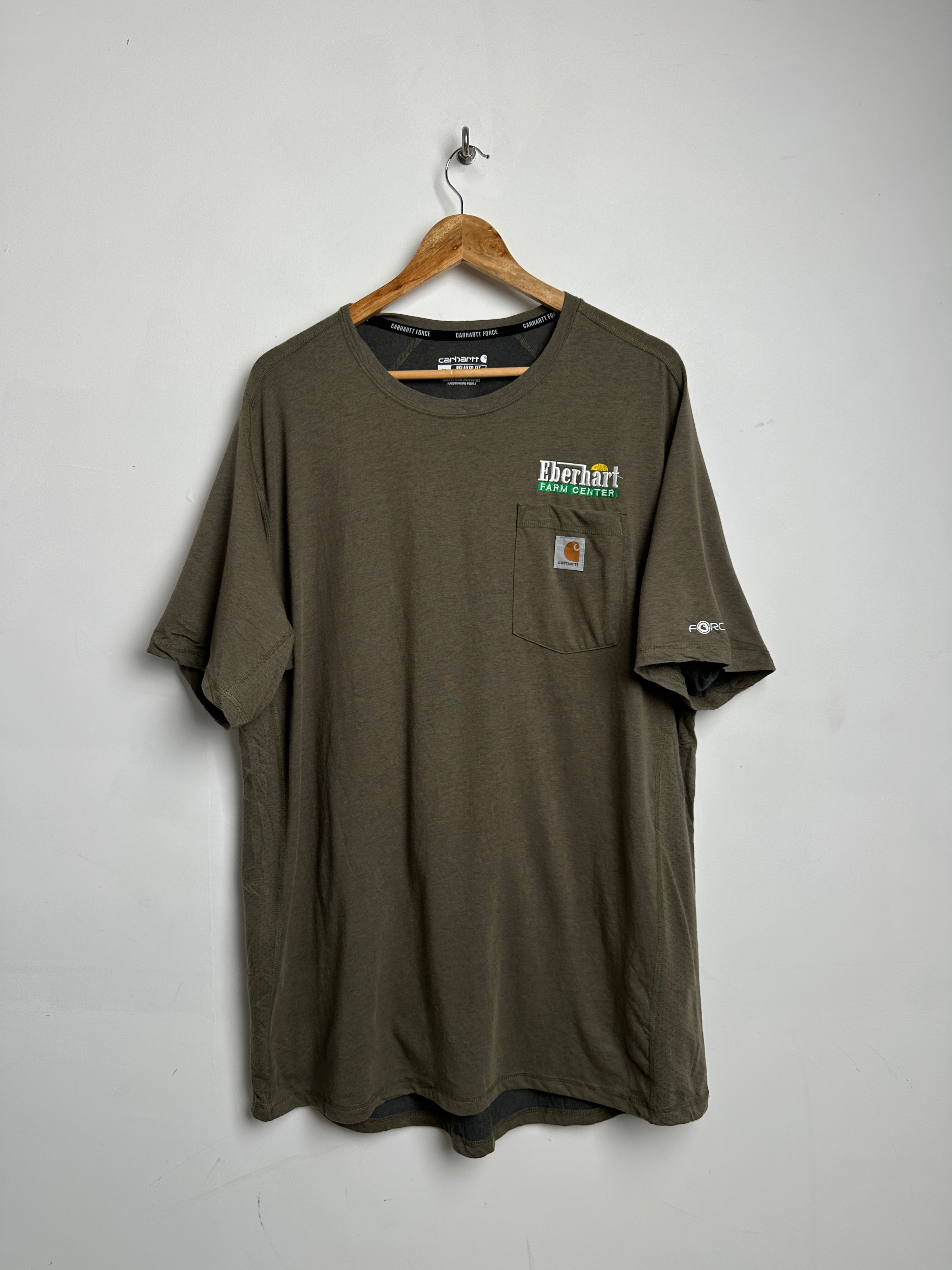 Carhartt olive green Eberhart tee - thrift.mt