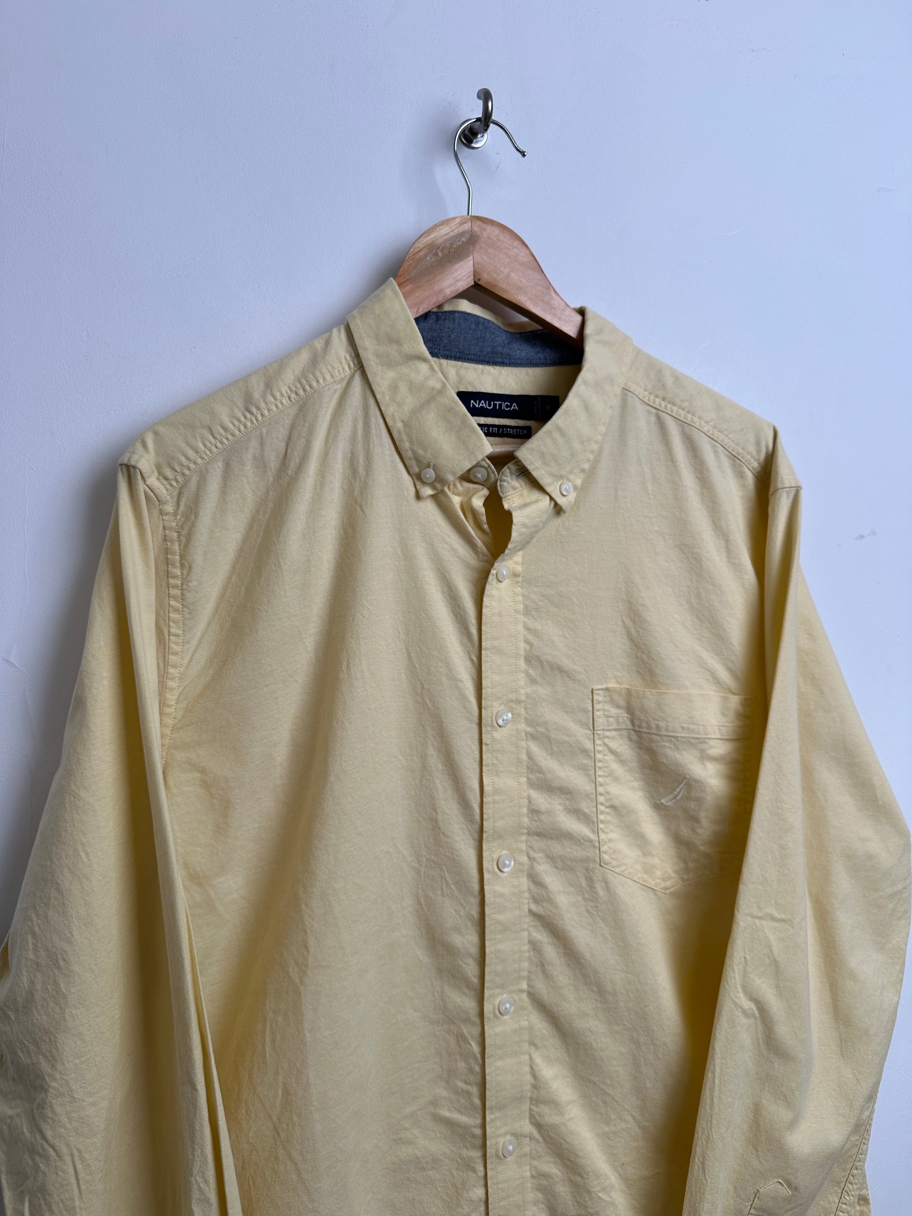 NAUTICA long-sleeve shirt in yellow - thrift.mt