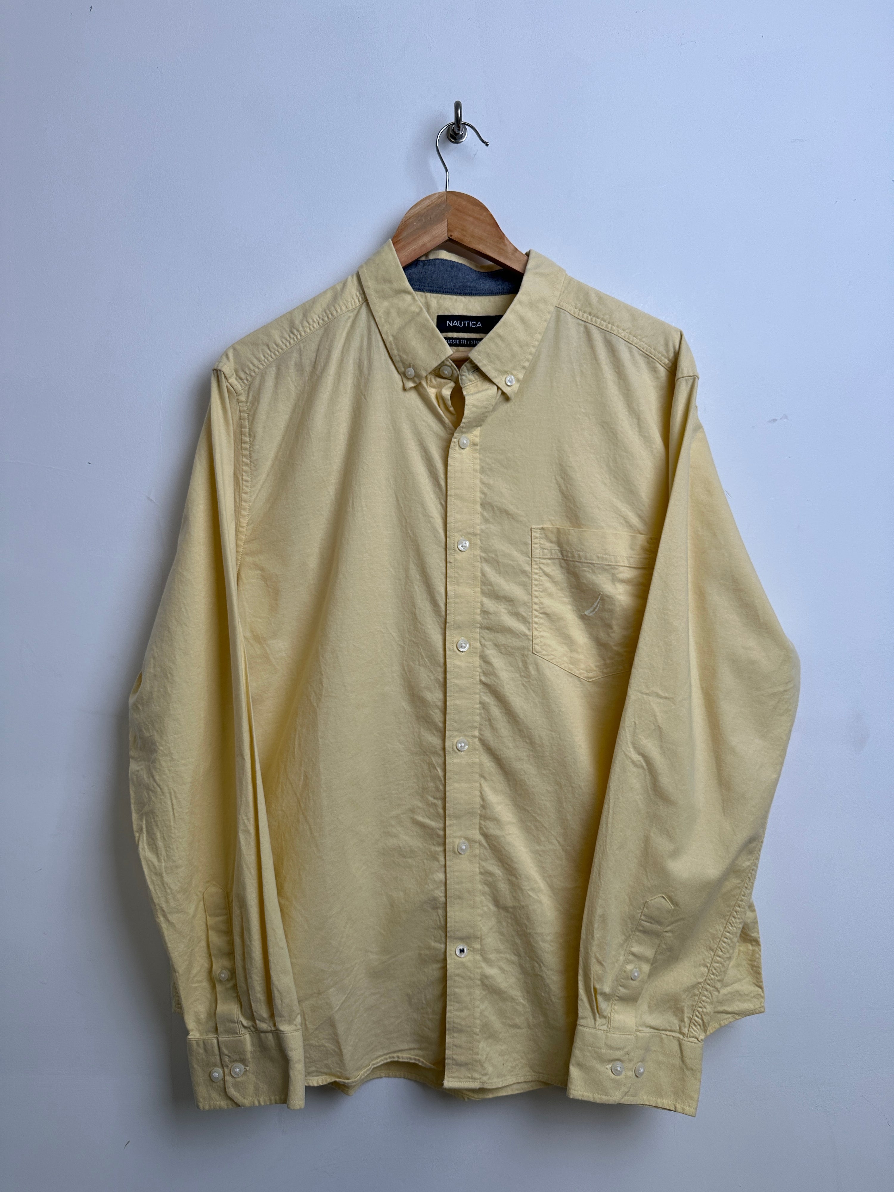 NAUTICA long-sleeve shirt in yellow - thrift.mt