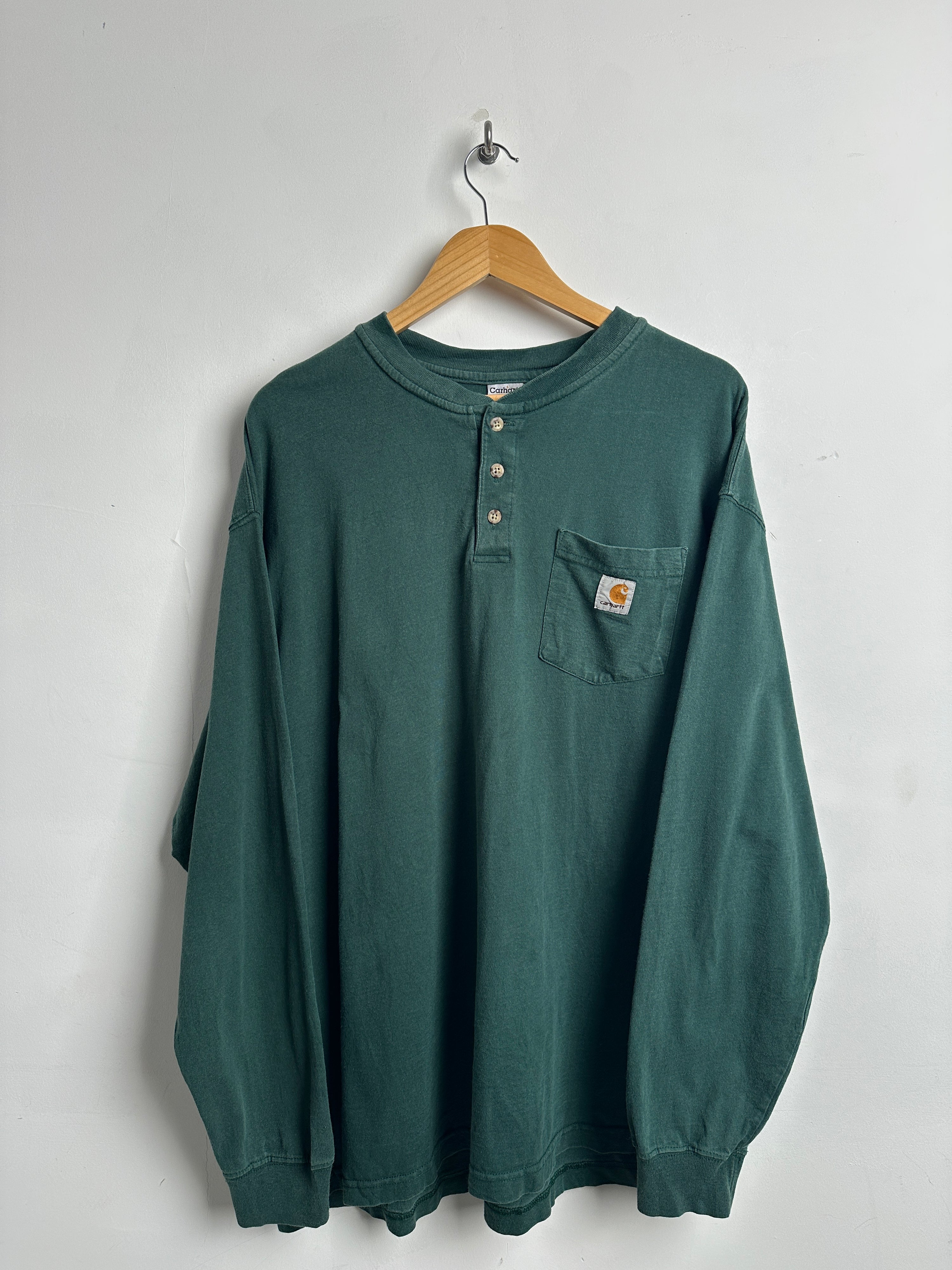 CARHARTT LONG SLEEVE SHIRT IN GREEN