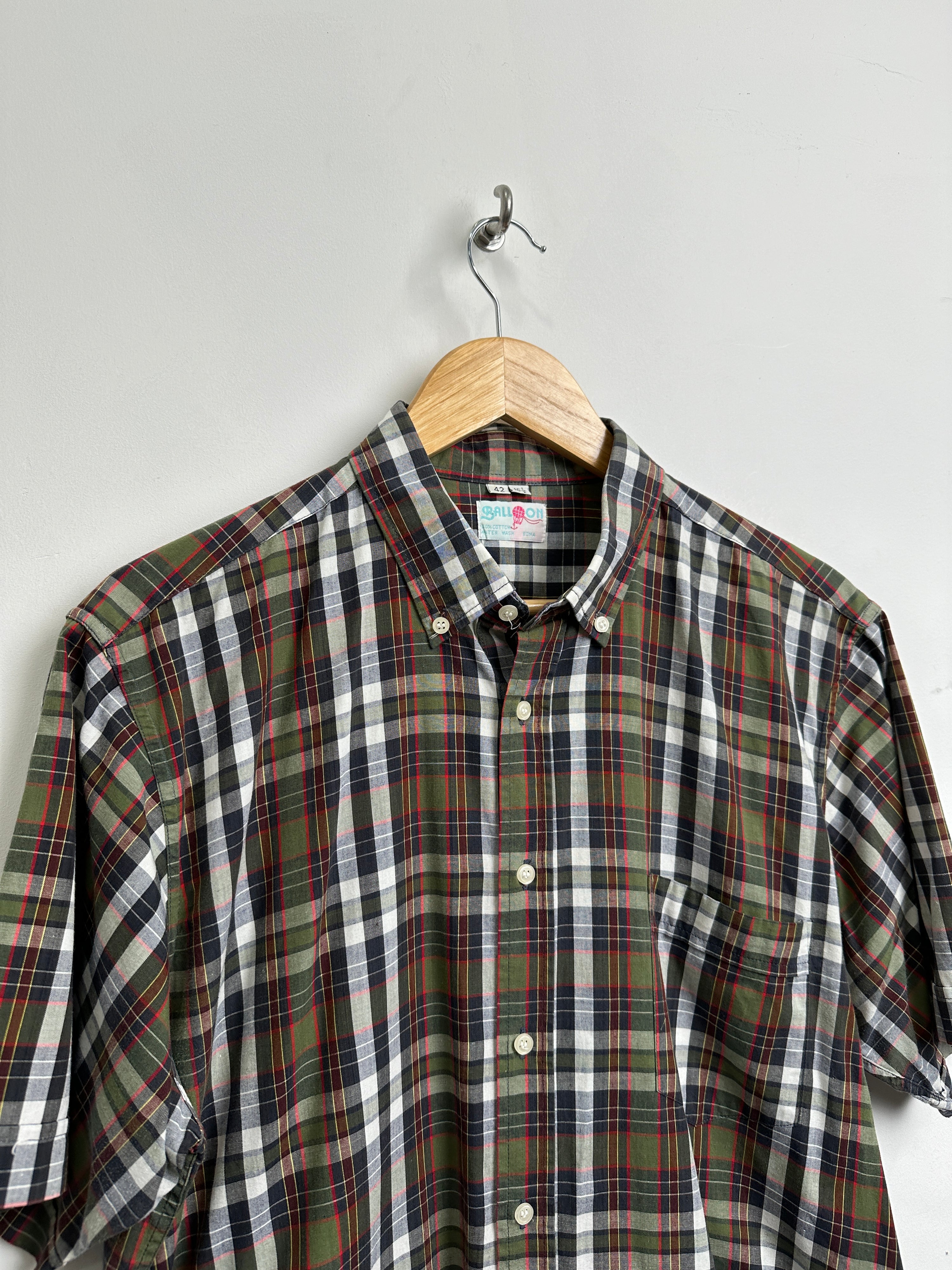 Balloon vintage checked shirt - thrift.mt