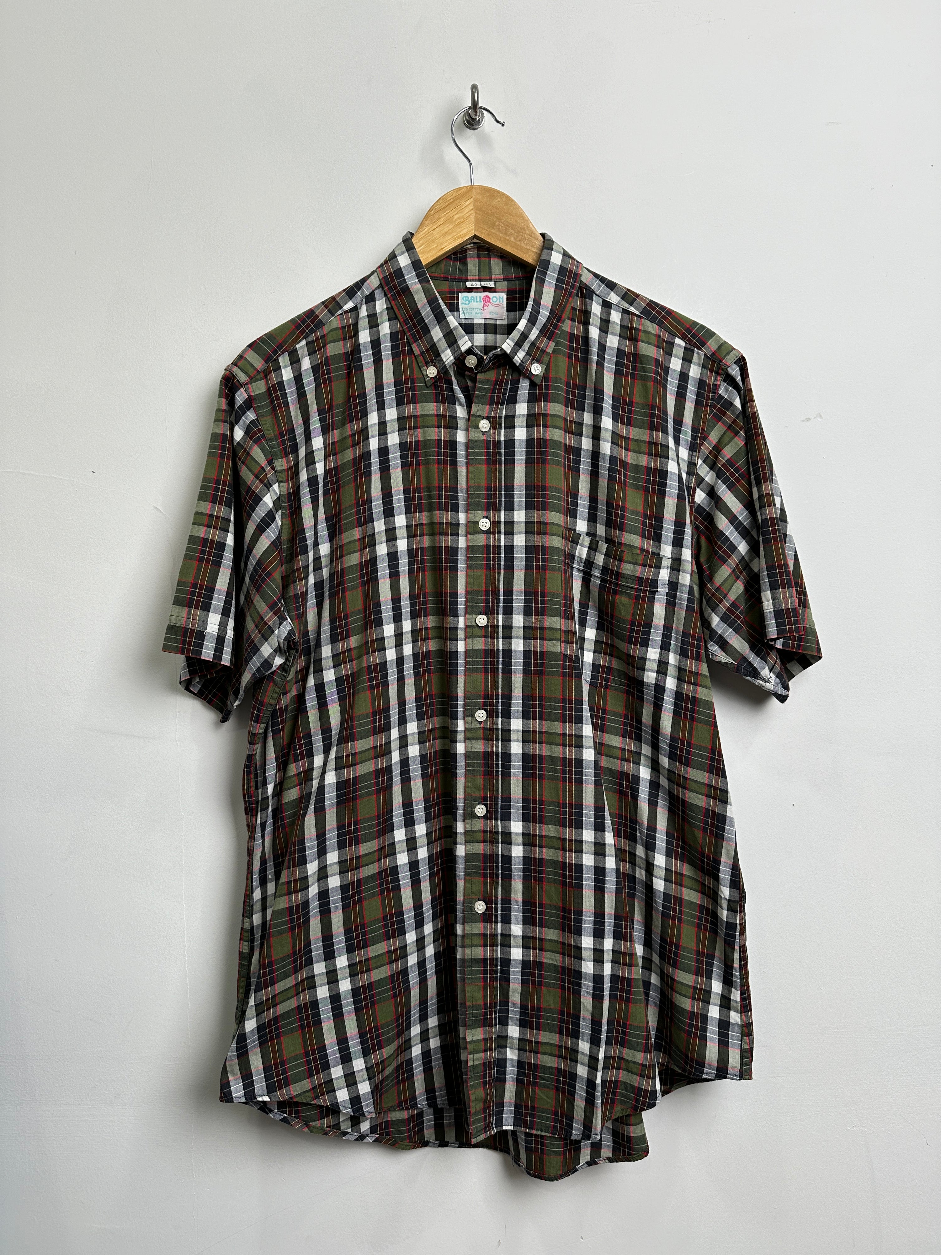 Balloon vintage checked shirt - thrift.mt