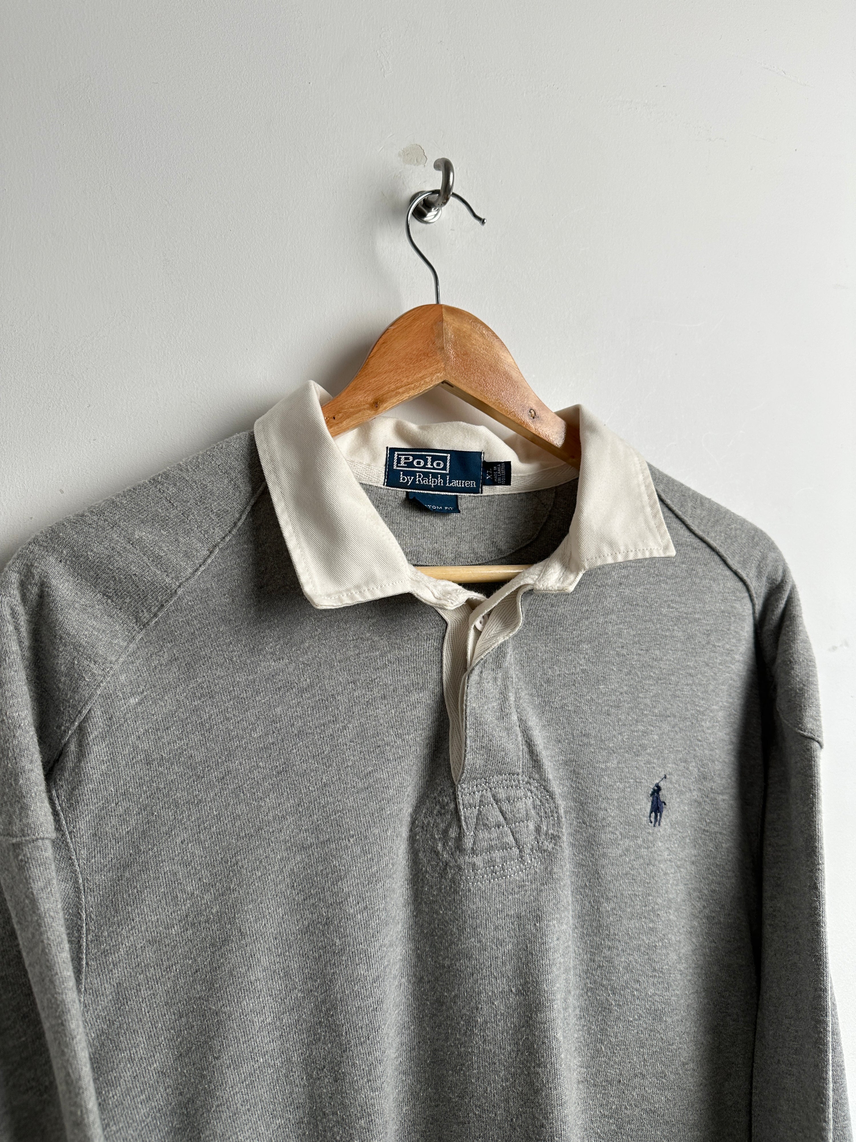 POLO RALPH LAUREN LONG SLEEVE SHIRT IN GREY