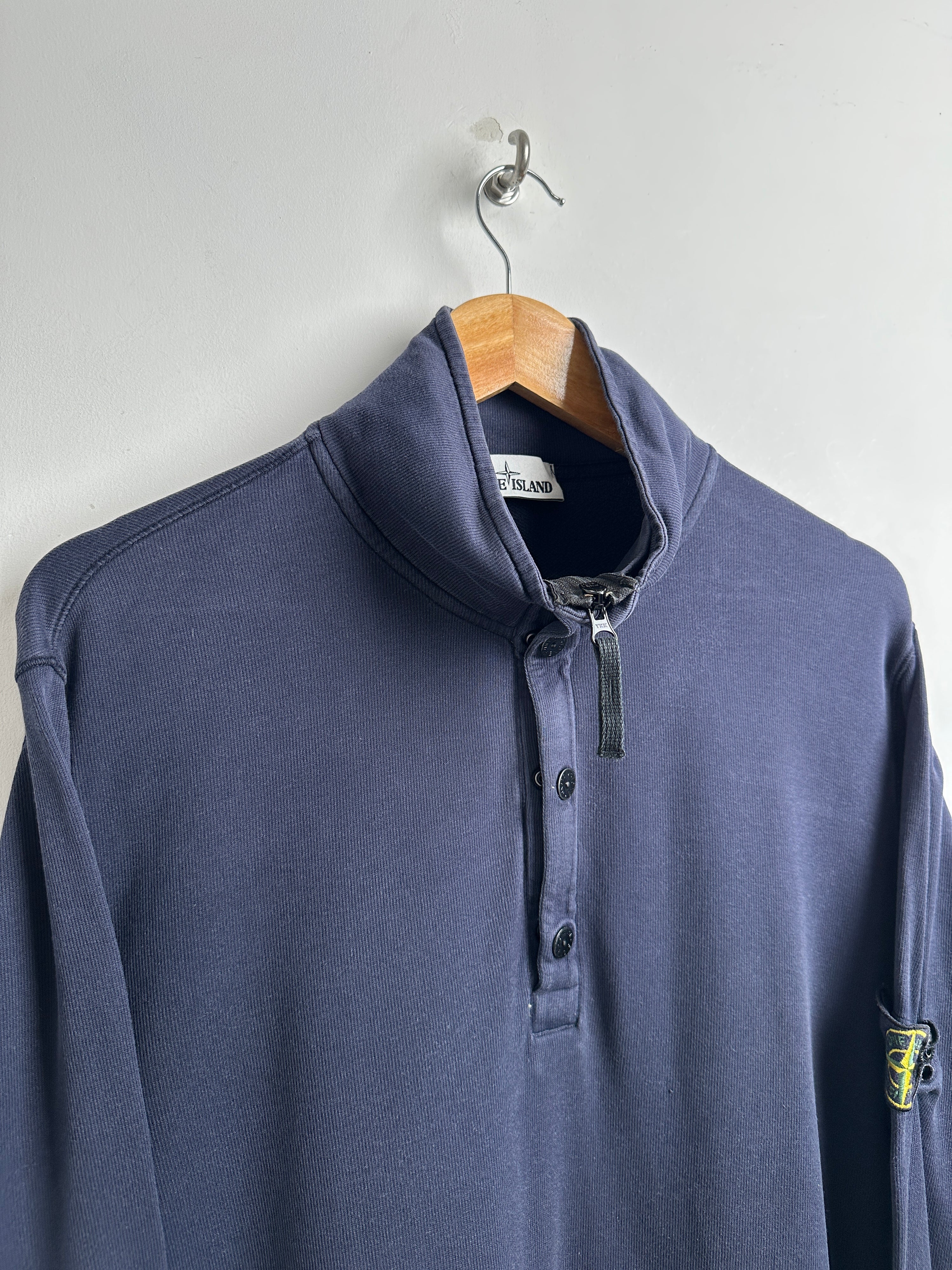 STONE ISLAND long sleeve shirt in blue