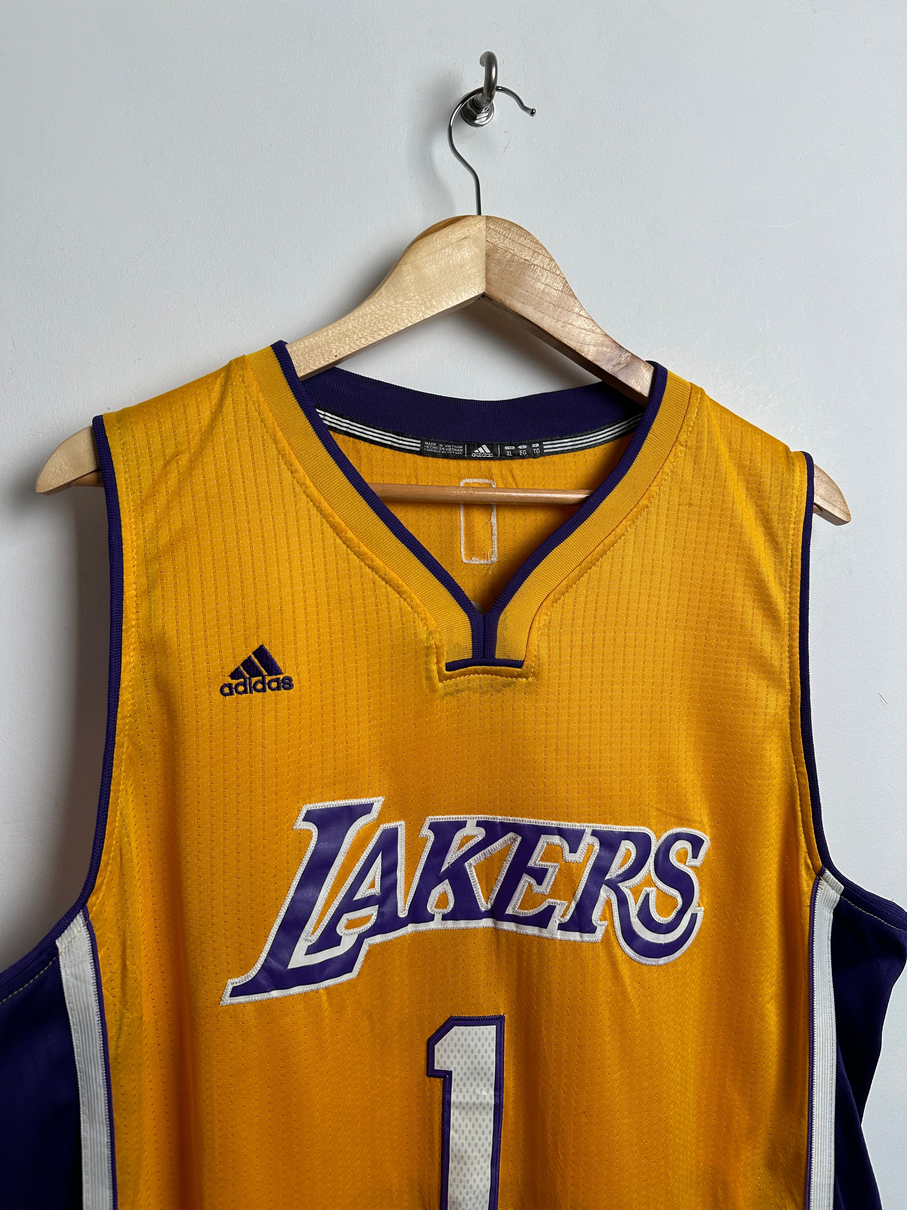 ADIDAS Lakers jersey #1 Russel - thrift.mt