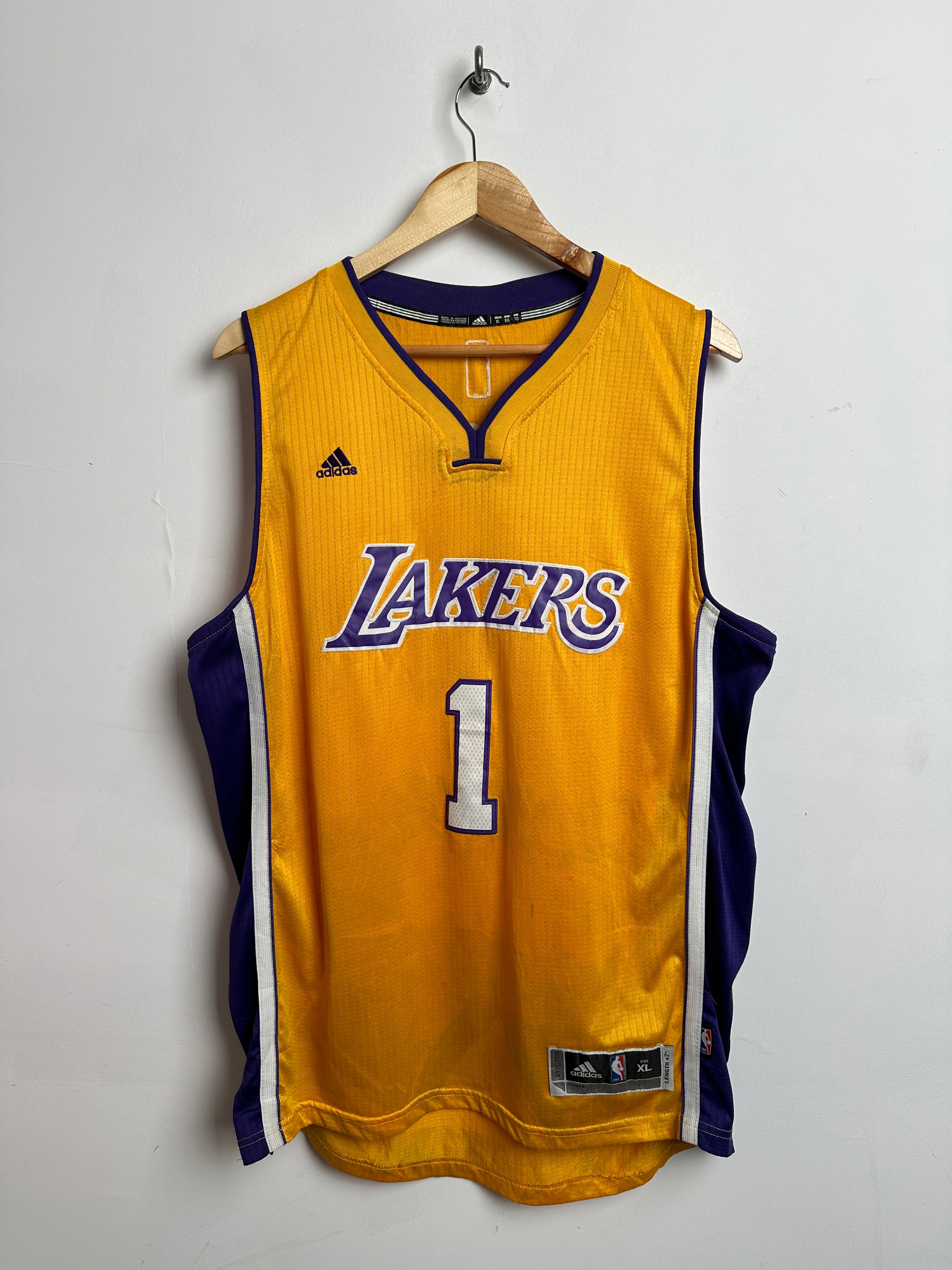 ADIDAS Lakers jersey #1 Russel - thrift.mt