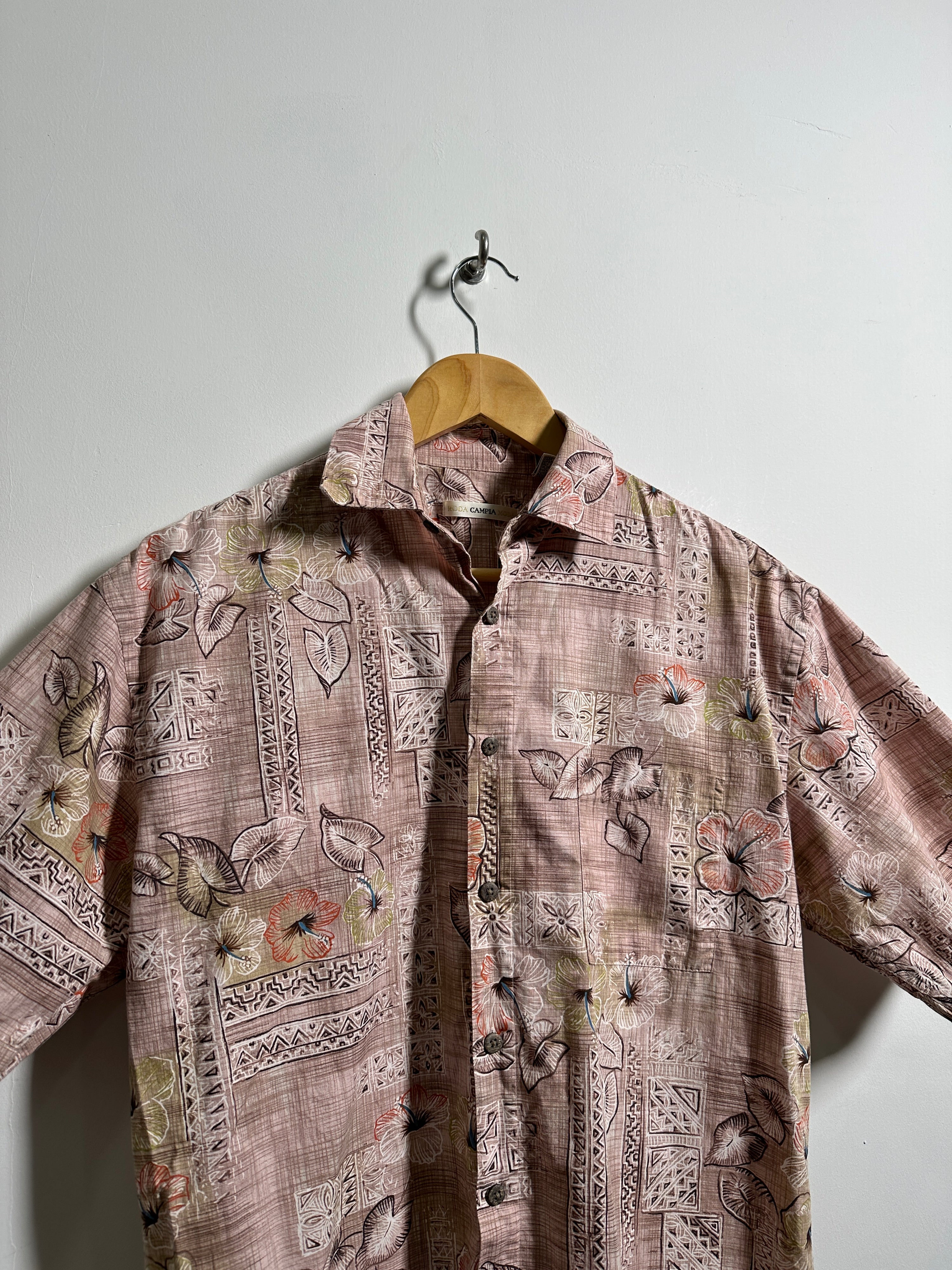 CAMPIA vintage 100% cotton short-sleeve shirt - thrift.mt