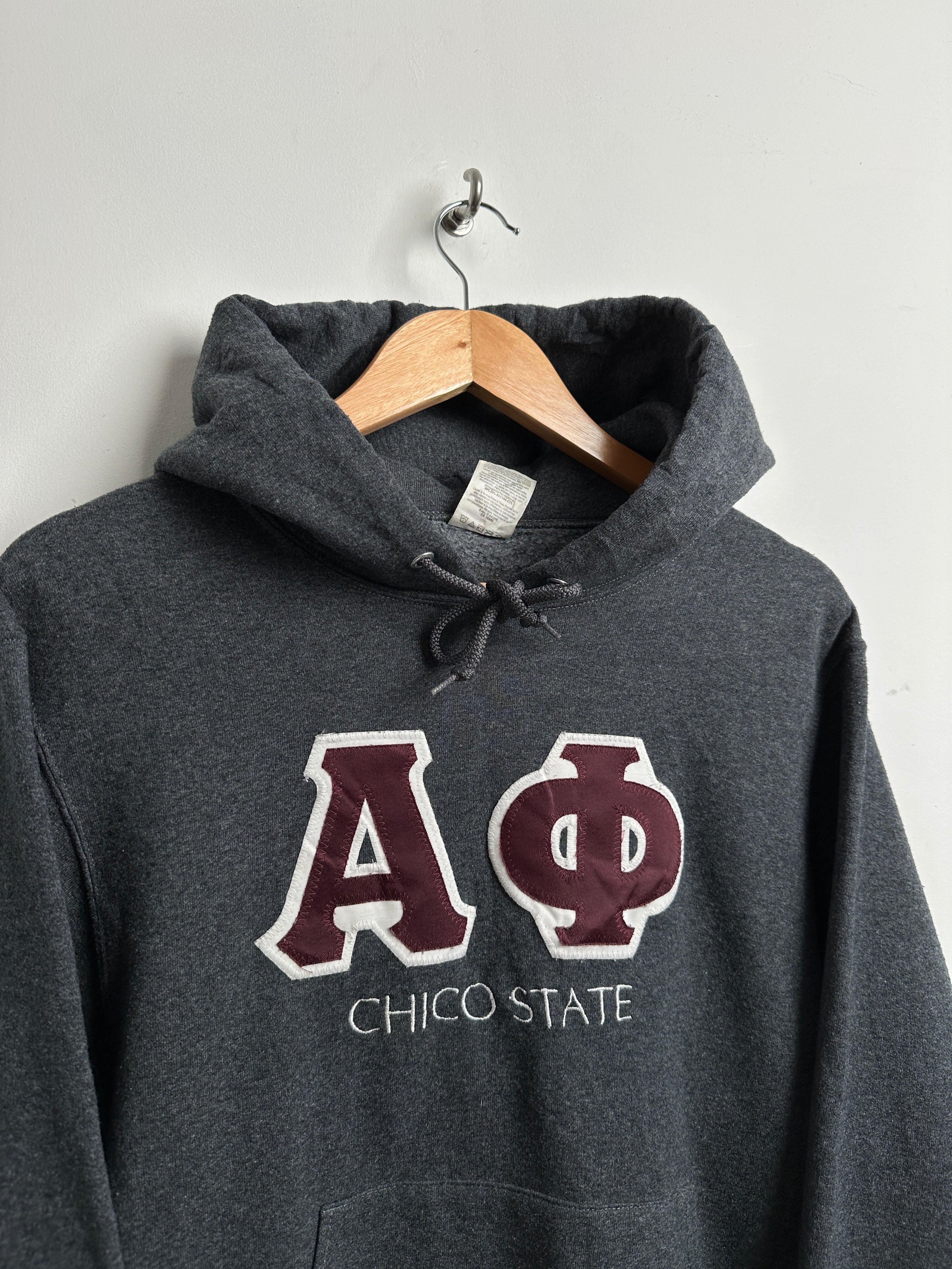 Alpha Phi hoodie in dark grey - thrift.mt