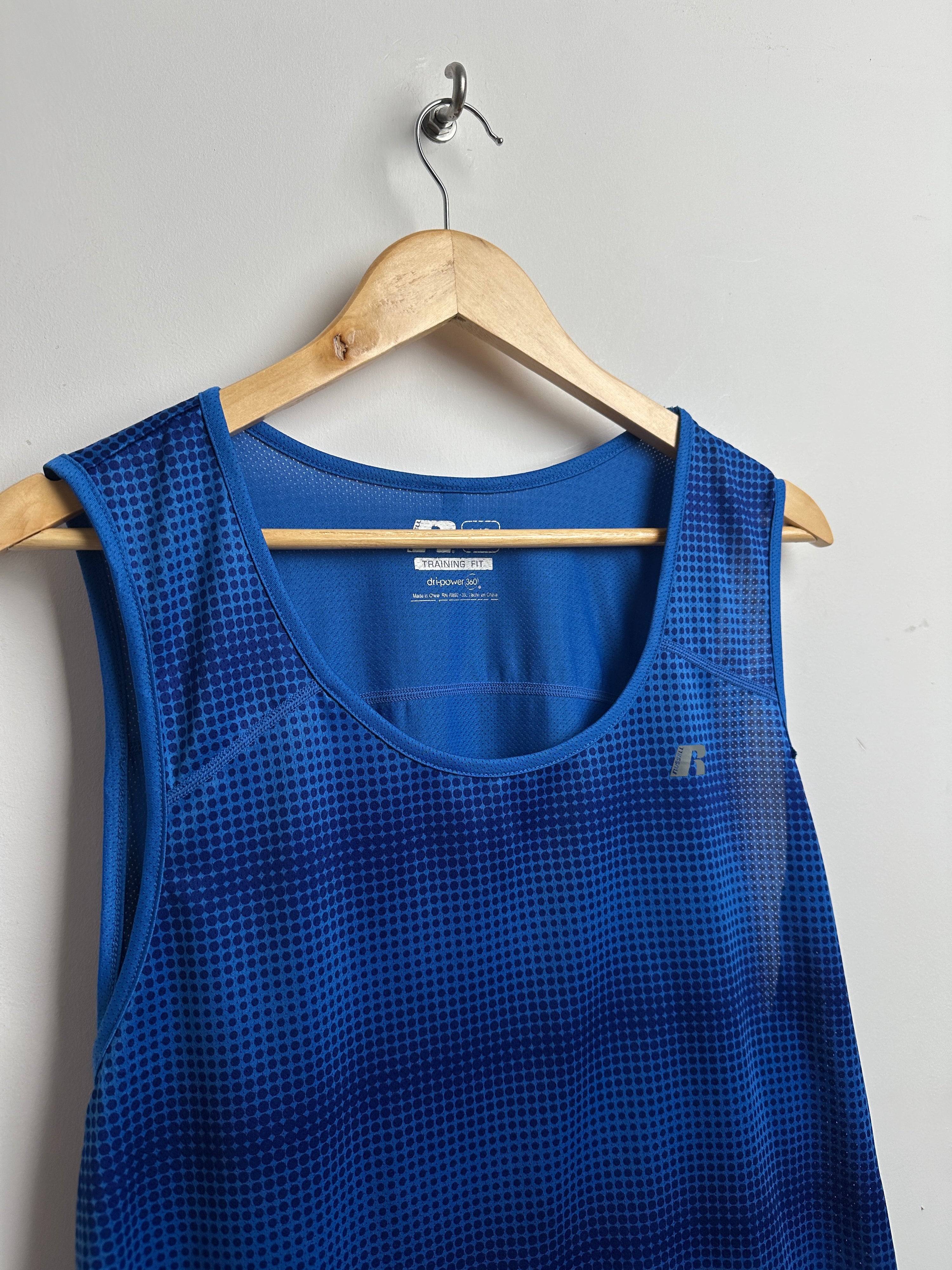 RUSSELL training tank in blue - thrift.mt