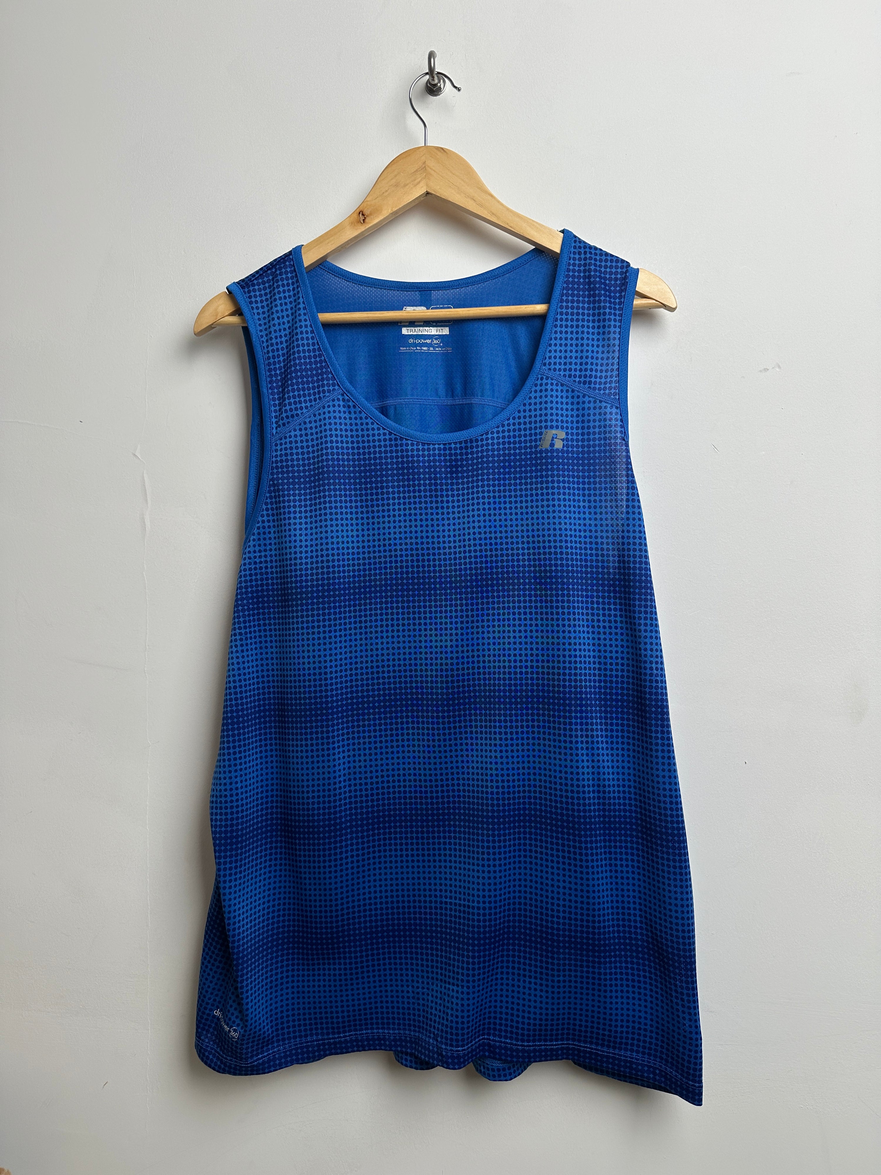 RUSSELL training tank in blue - thrift.mt