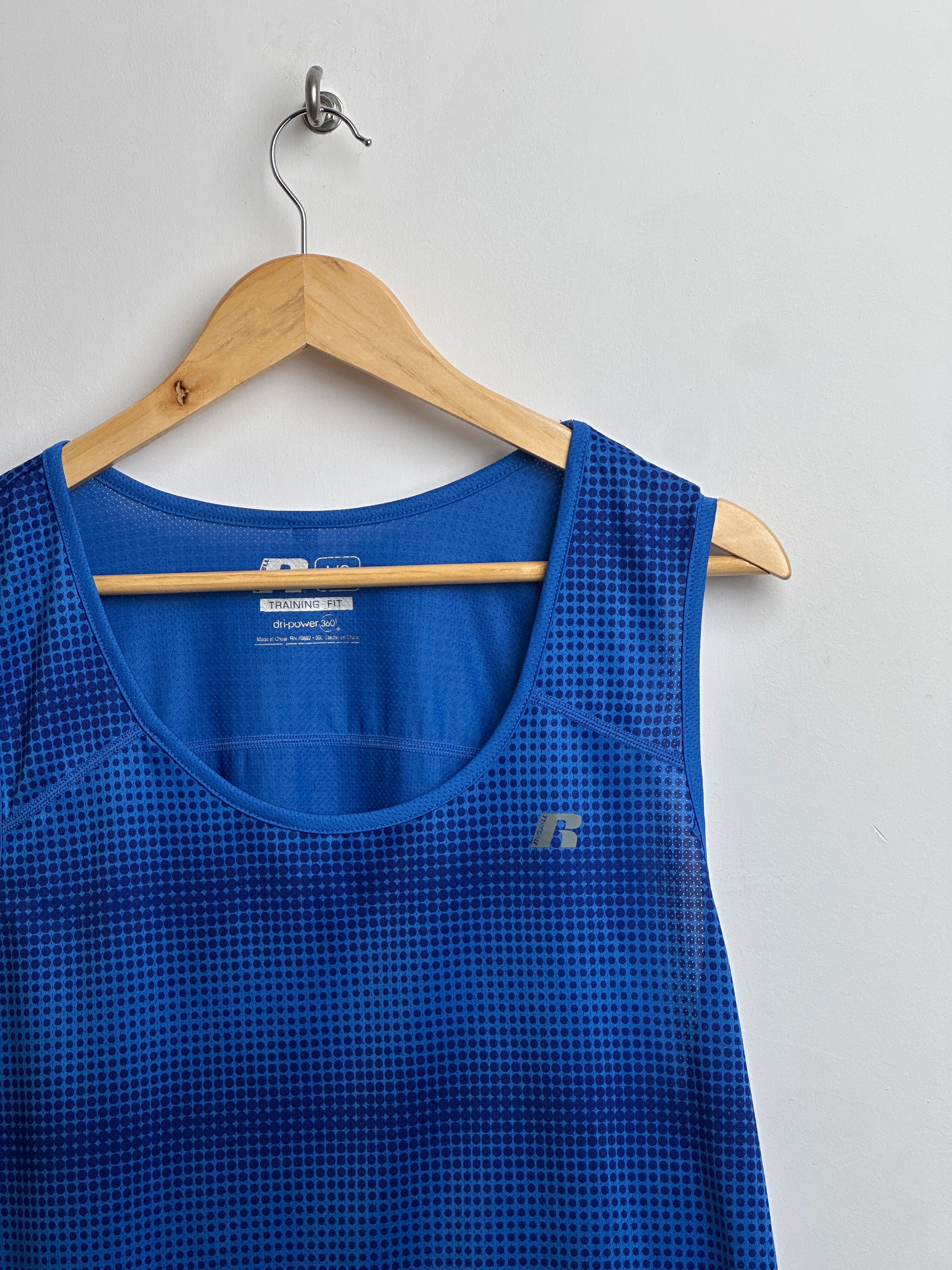 RUSSELL training tank in blue - thrift.mt