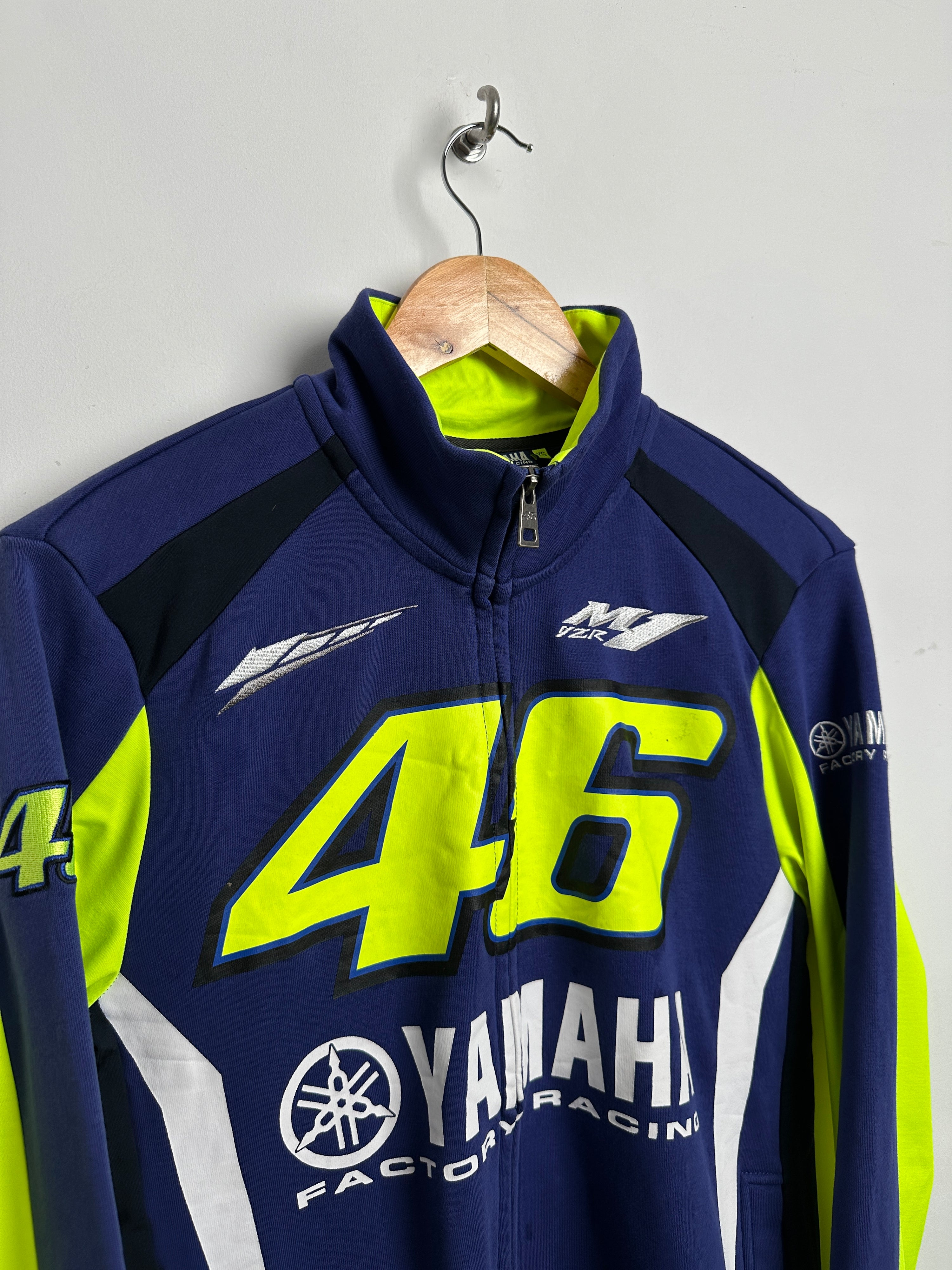 YAMAHA YZR-M1 46 factory racing Moto GP zip up - thrift.mt