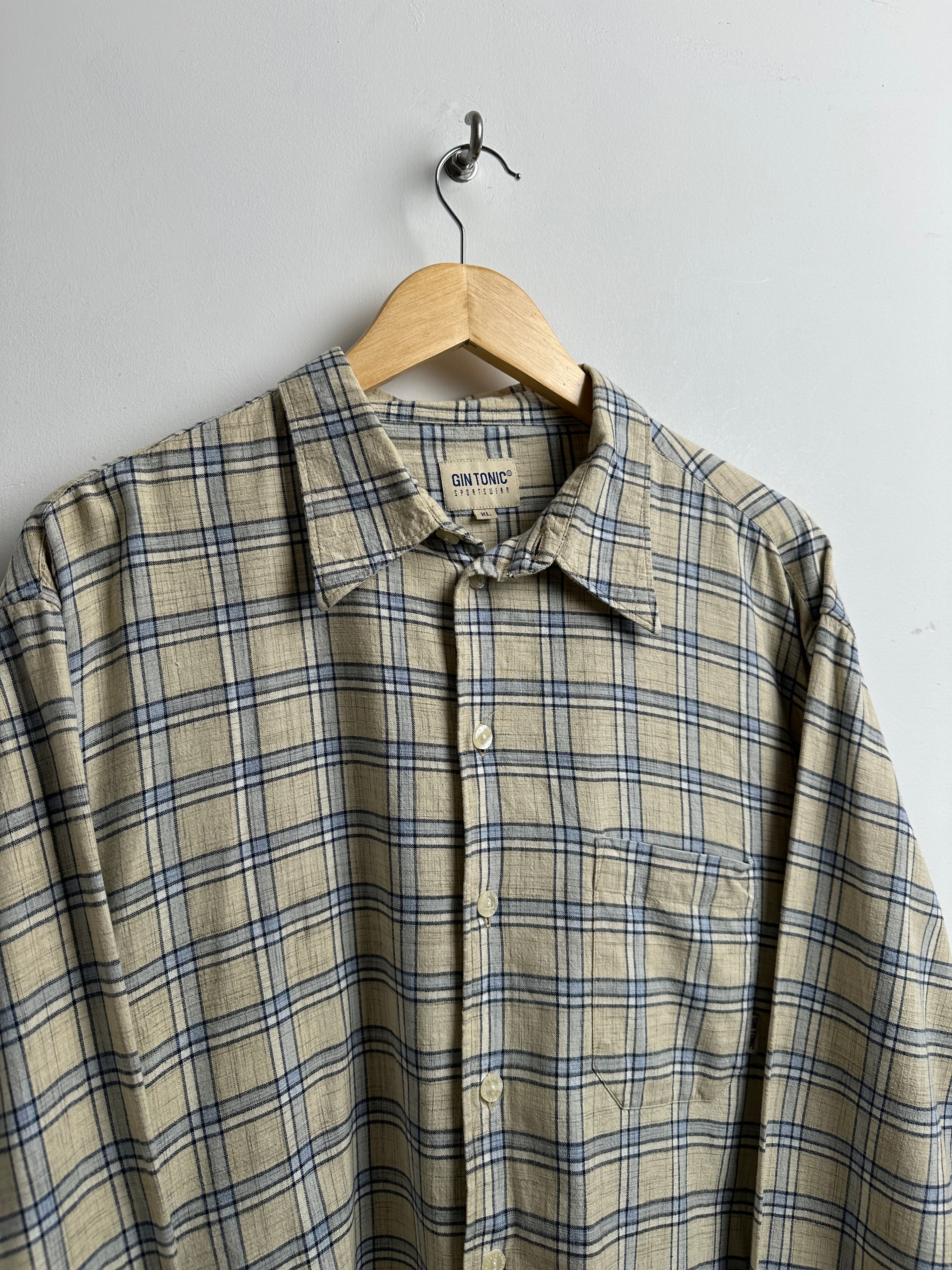 GIN TONIC sportswear flannel shirt - thrift.mt