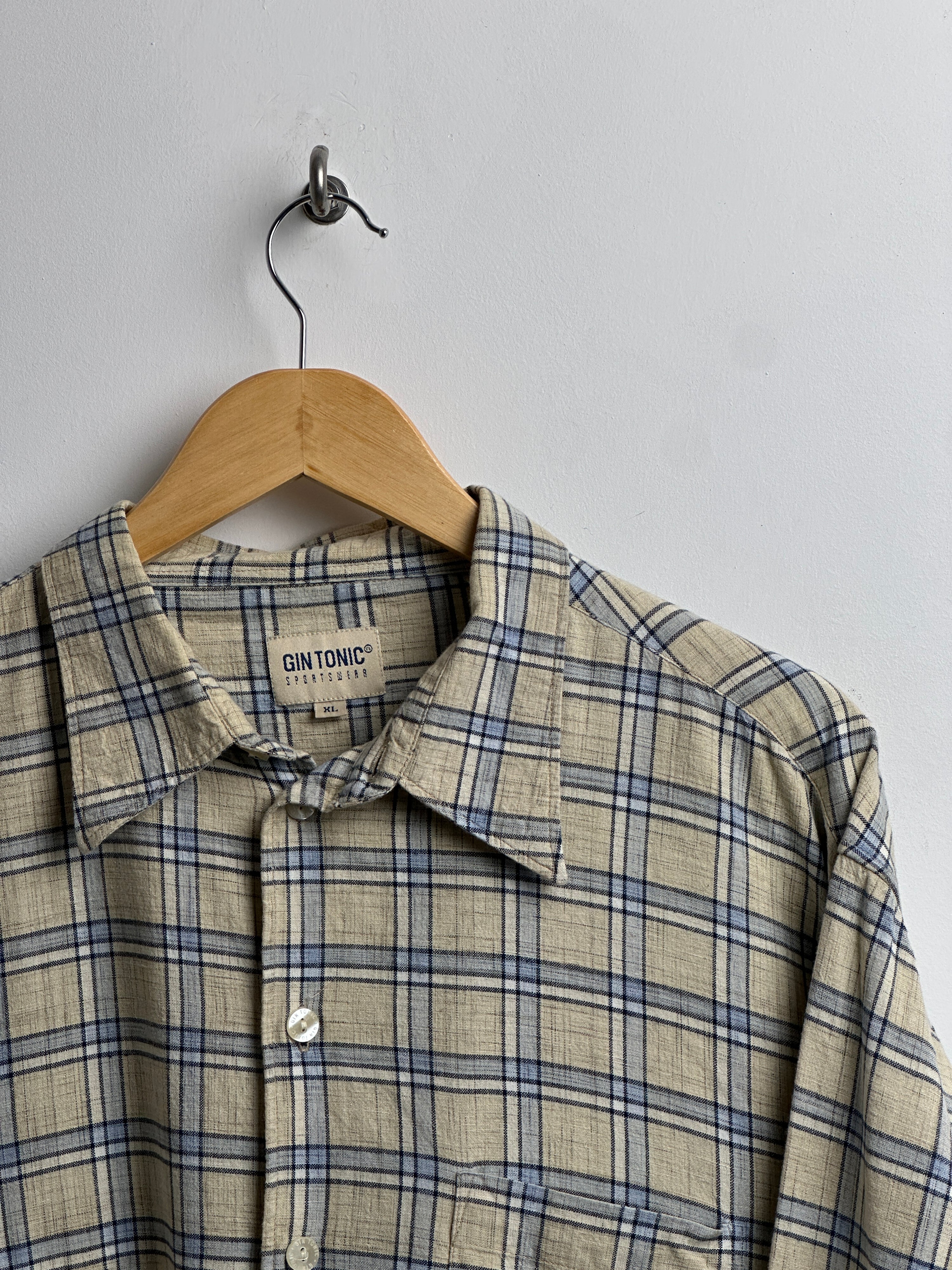 GIN TONIC sportswear flannel shirt - thrift.mt