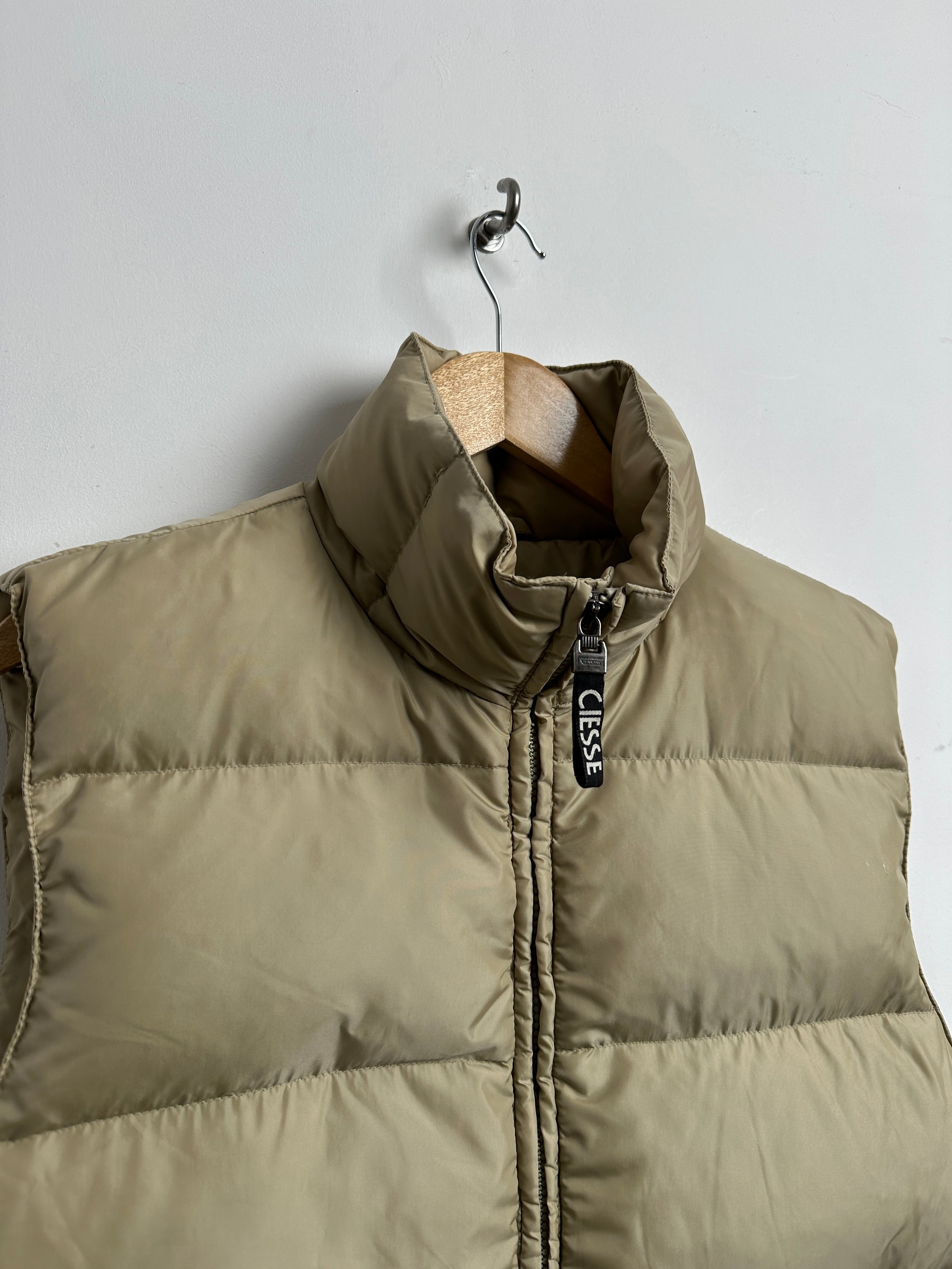 CIESSE beige puffer vest - thrift.mt