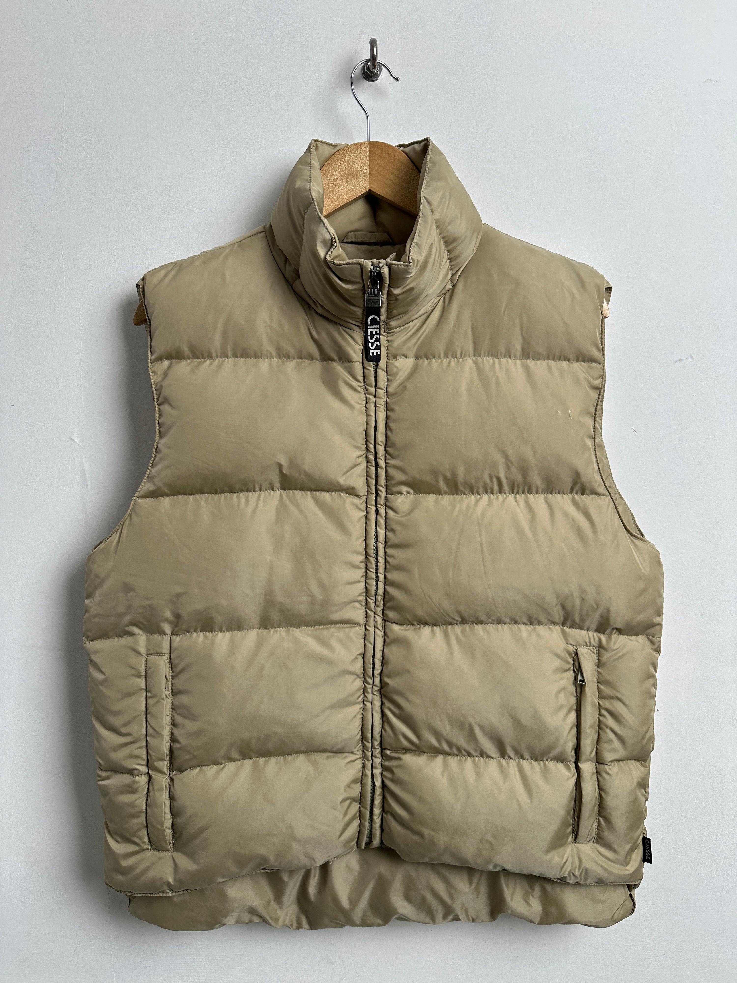 CIESSE beige puffer vest - thrift.mt