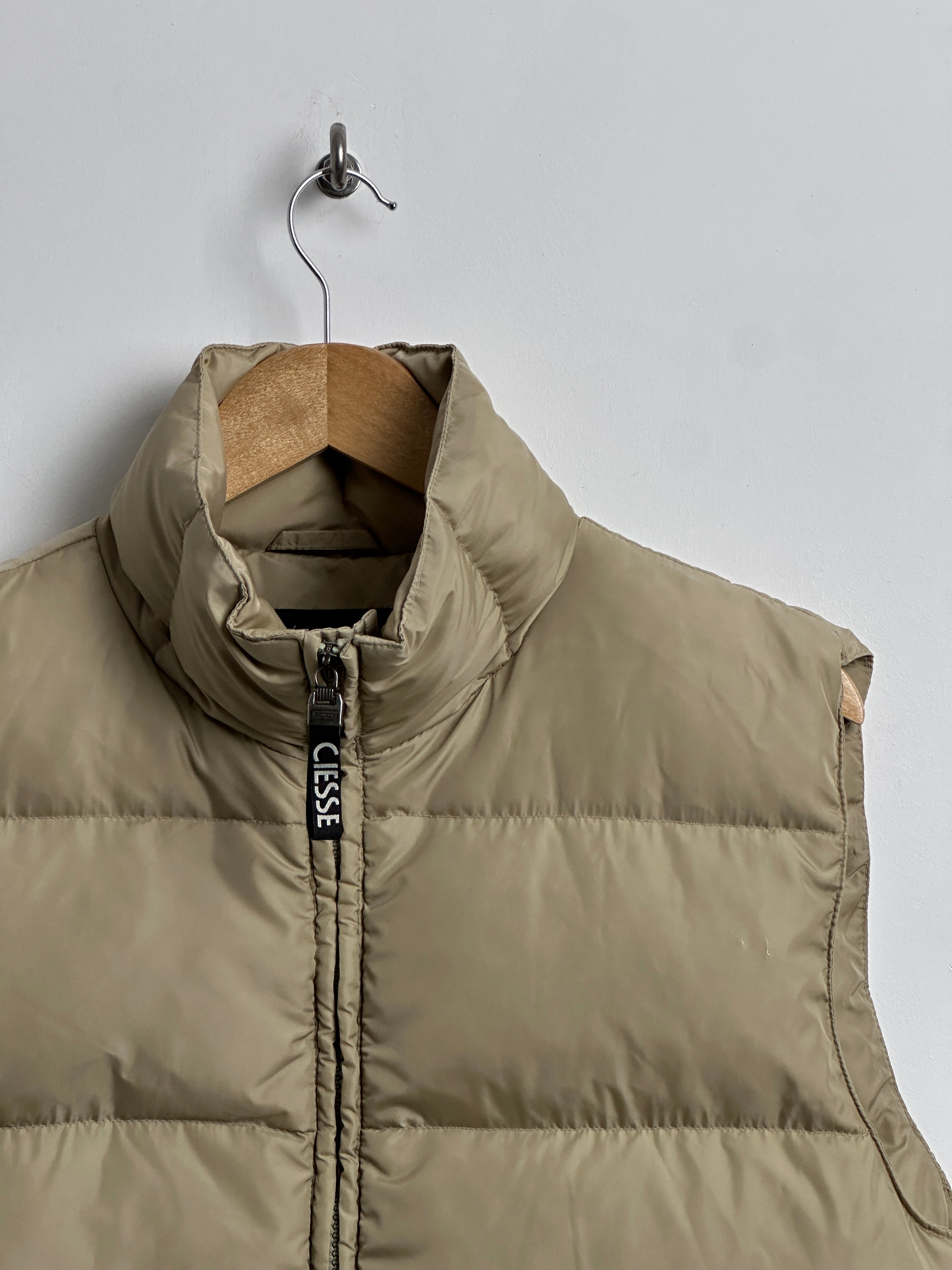 CIESSE beige puffer vest - thrift.mt