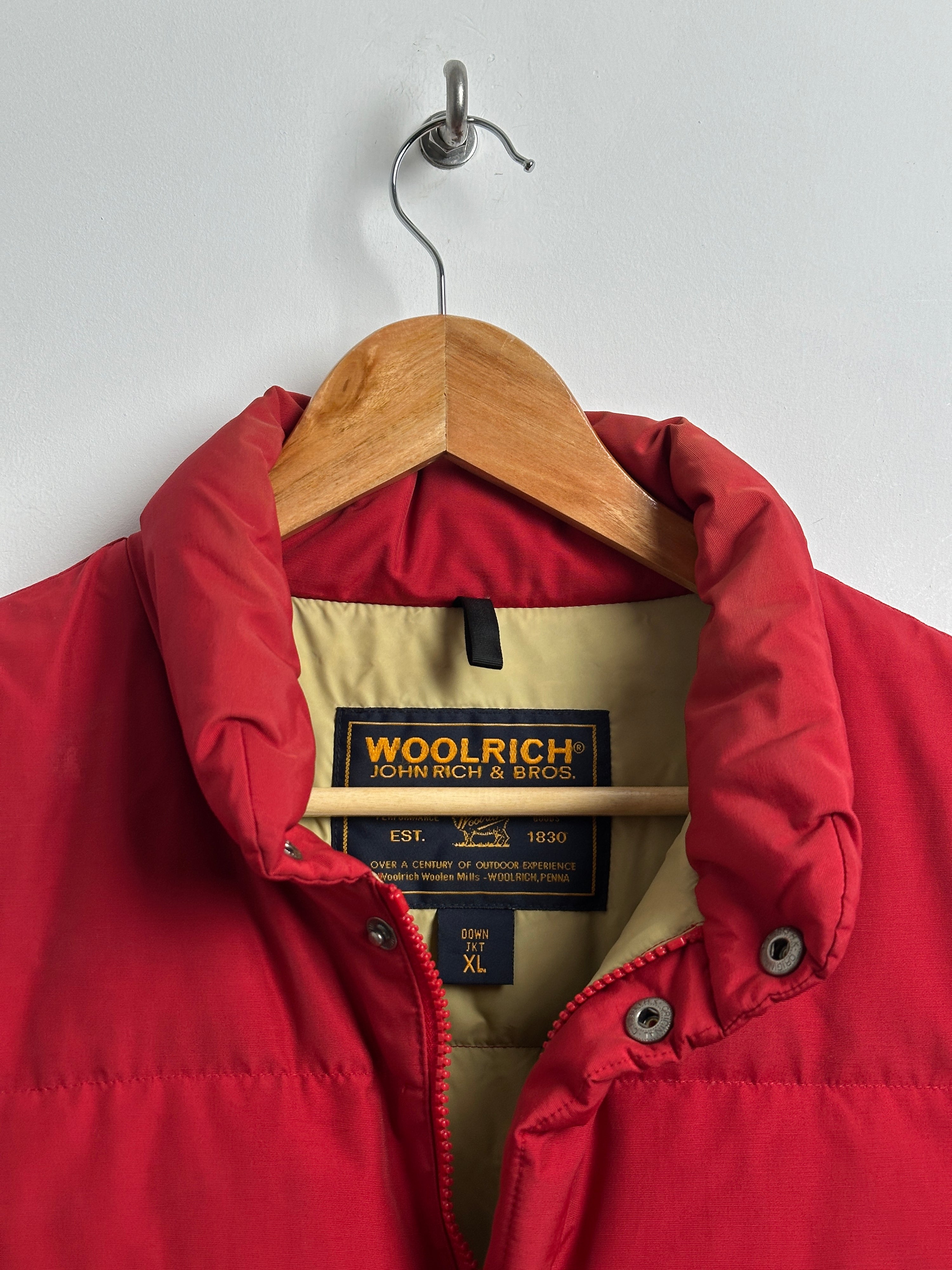 WOOLRICH puffer vest in red - thrift.mt