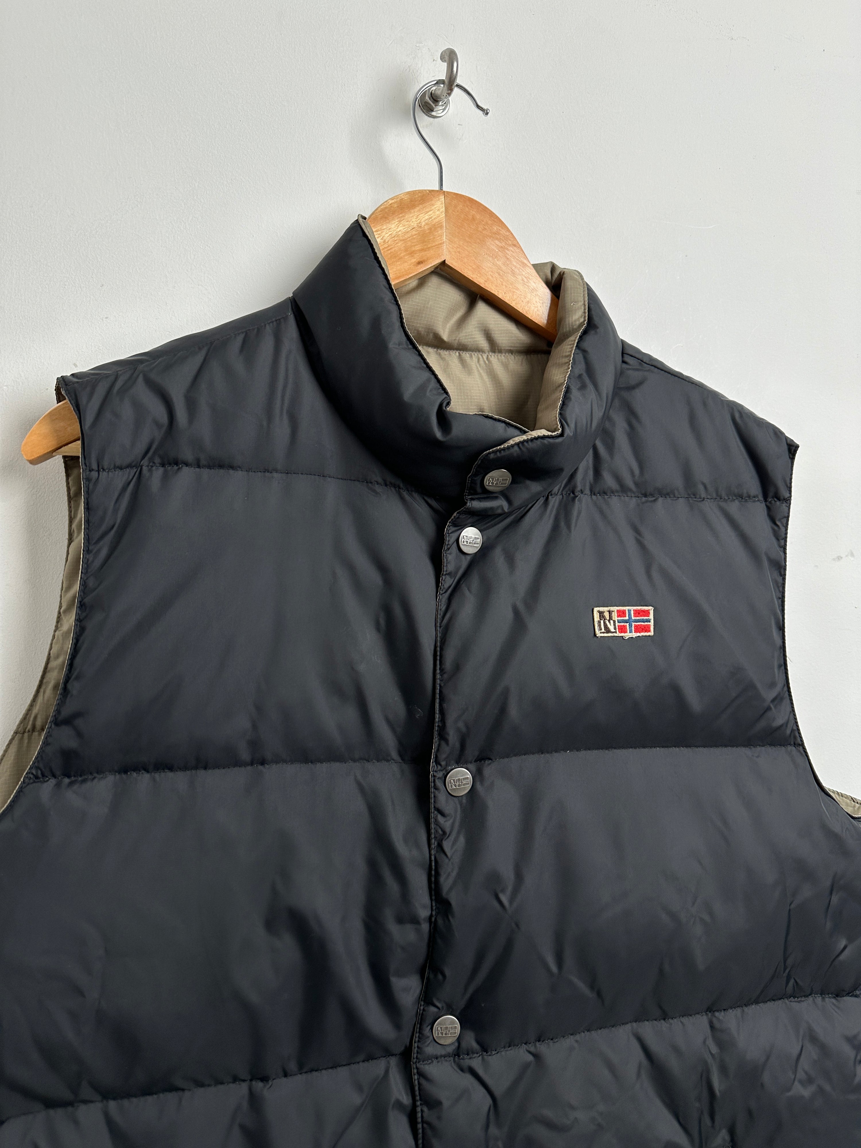 NAPAPJIRI 90s reversible puffer vest - thrift.mt