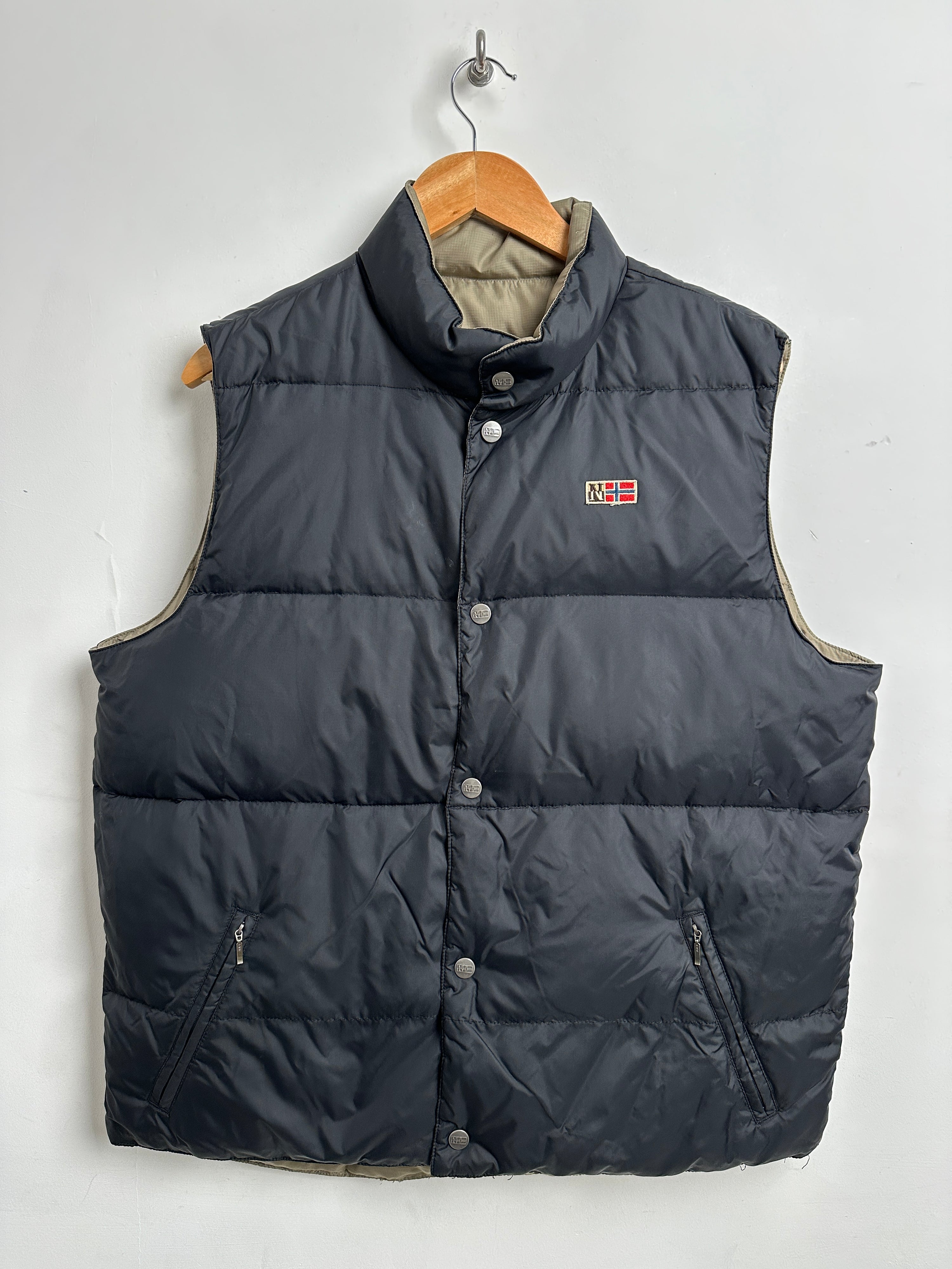 NAPAPJIRI 90s reversible puffer vest - thrift.mt