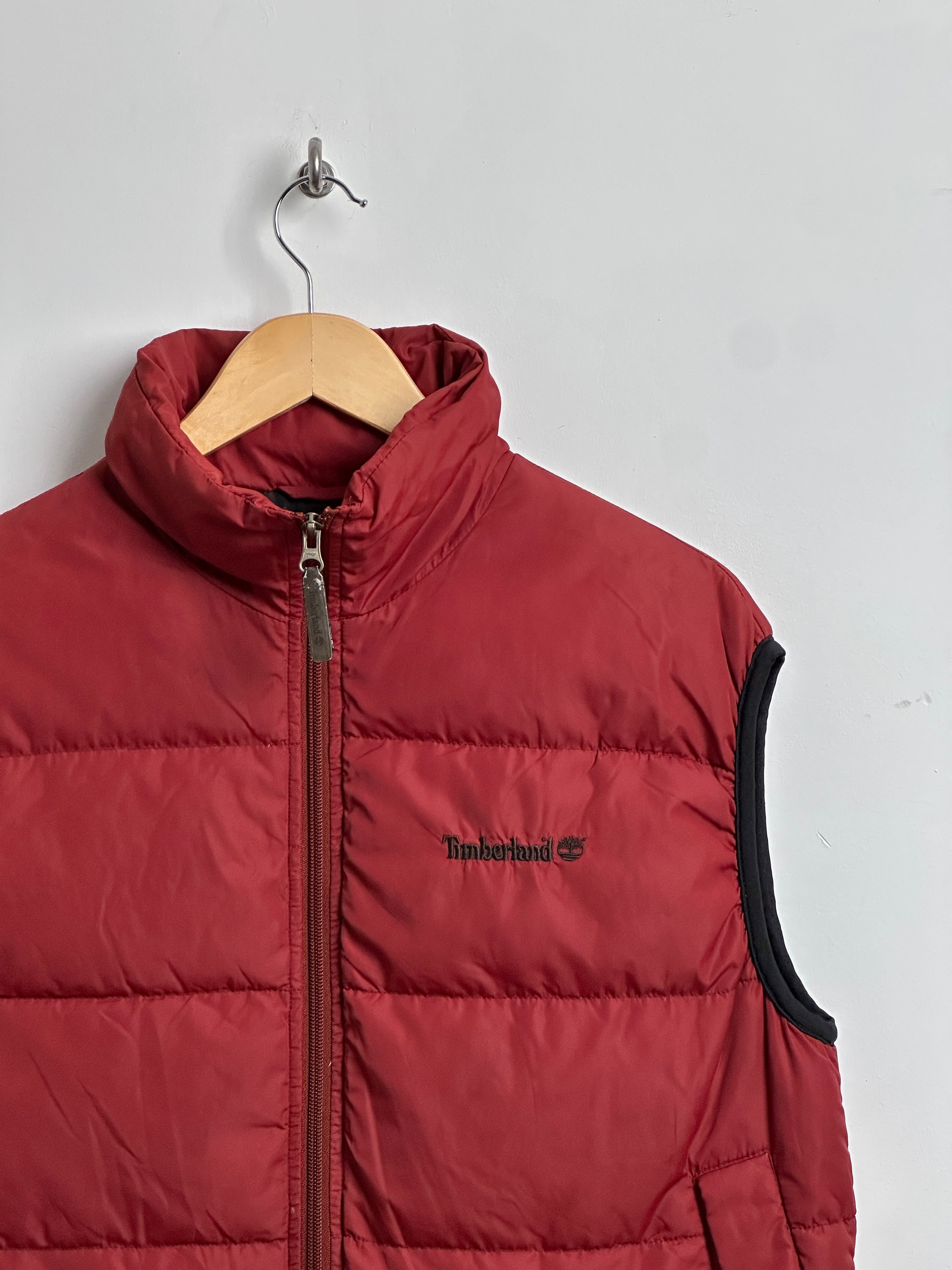 TIMBERLAND Weathergear Puffer vest in red - thrift.mt